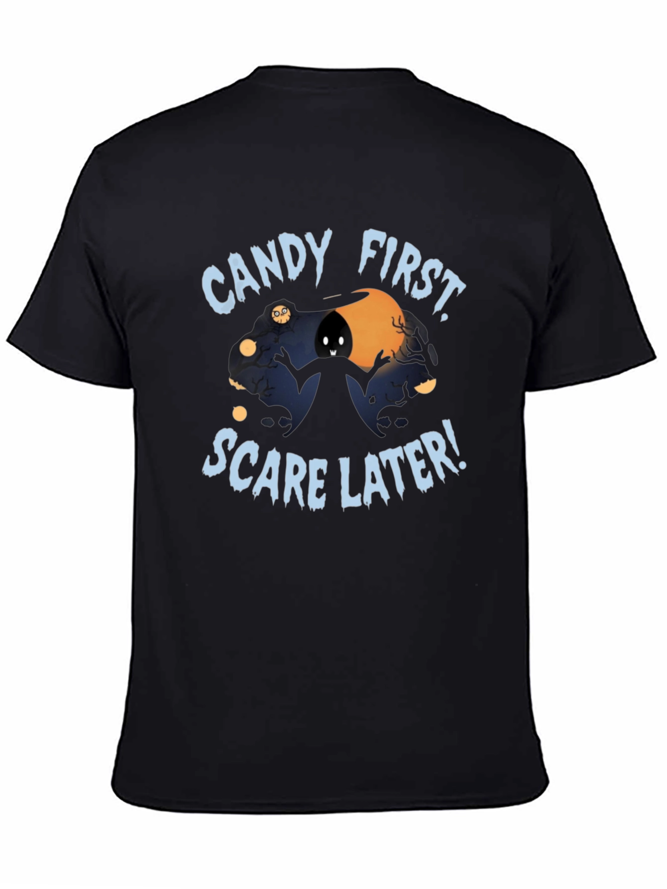Candy First Scare Later Halloween T-Shirt