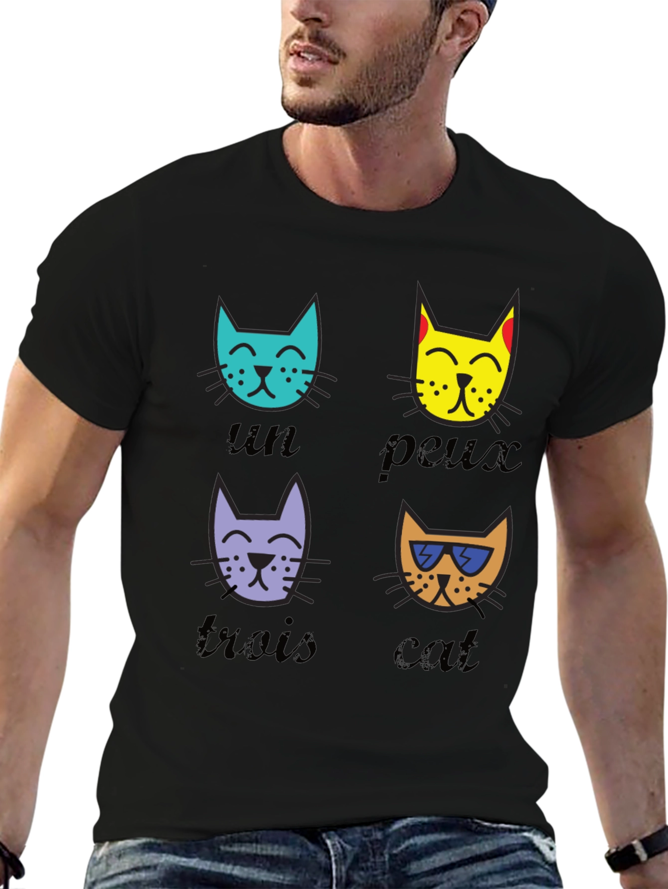 Cool Cat T-Shirt - French Inspired Funny Graphic Tee