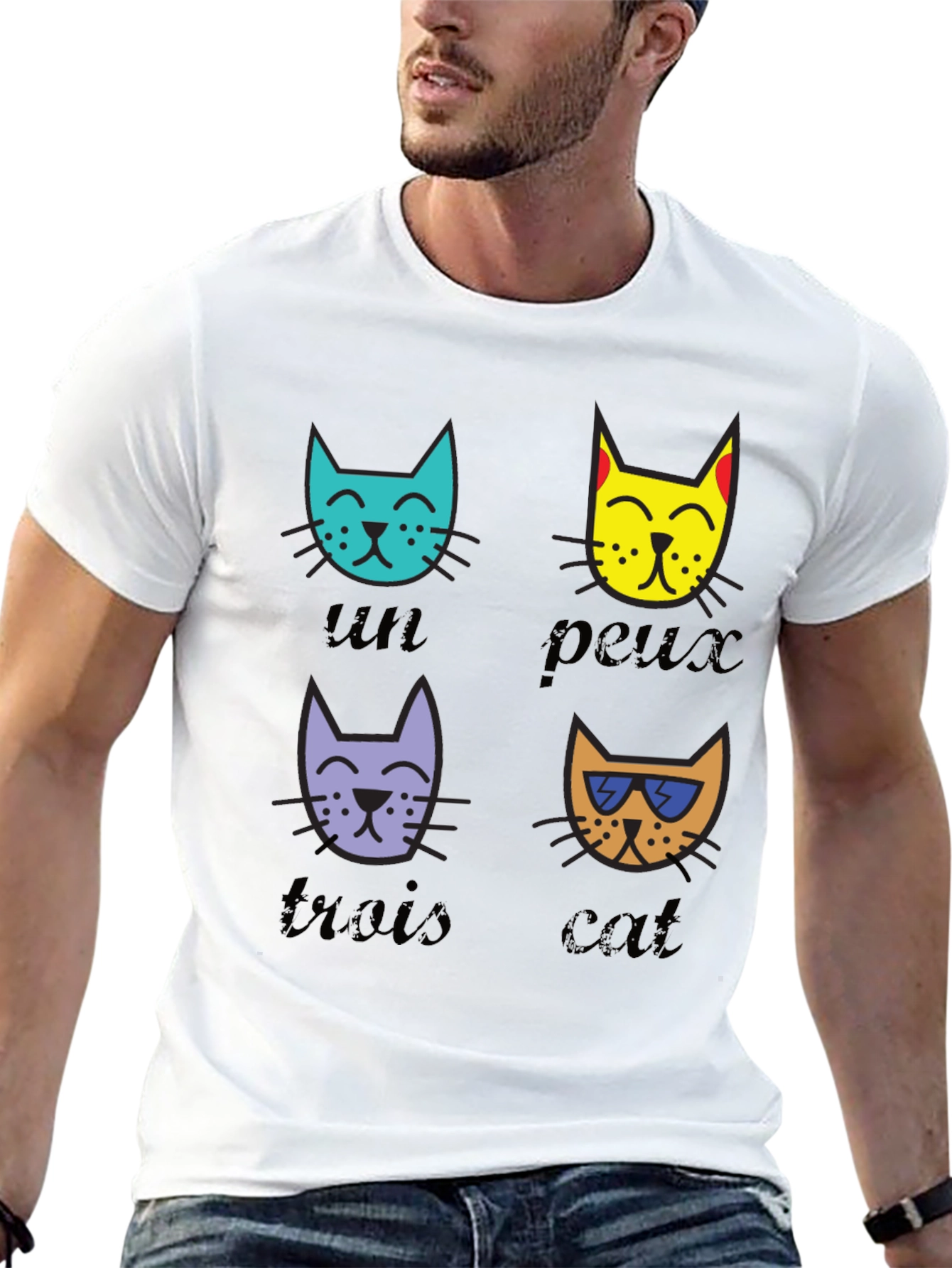 Cool Cat T-Shirt - French Inspired Funny Graphic Tee