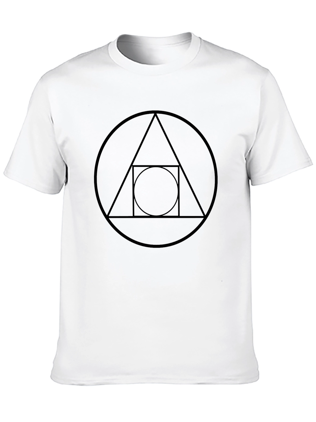 Geometric Circle T-Shirt - Modern Design