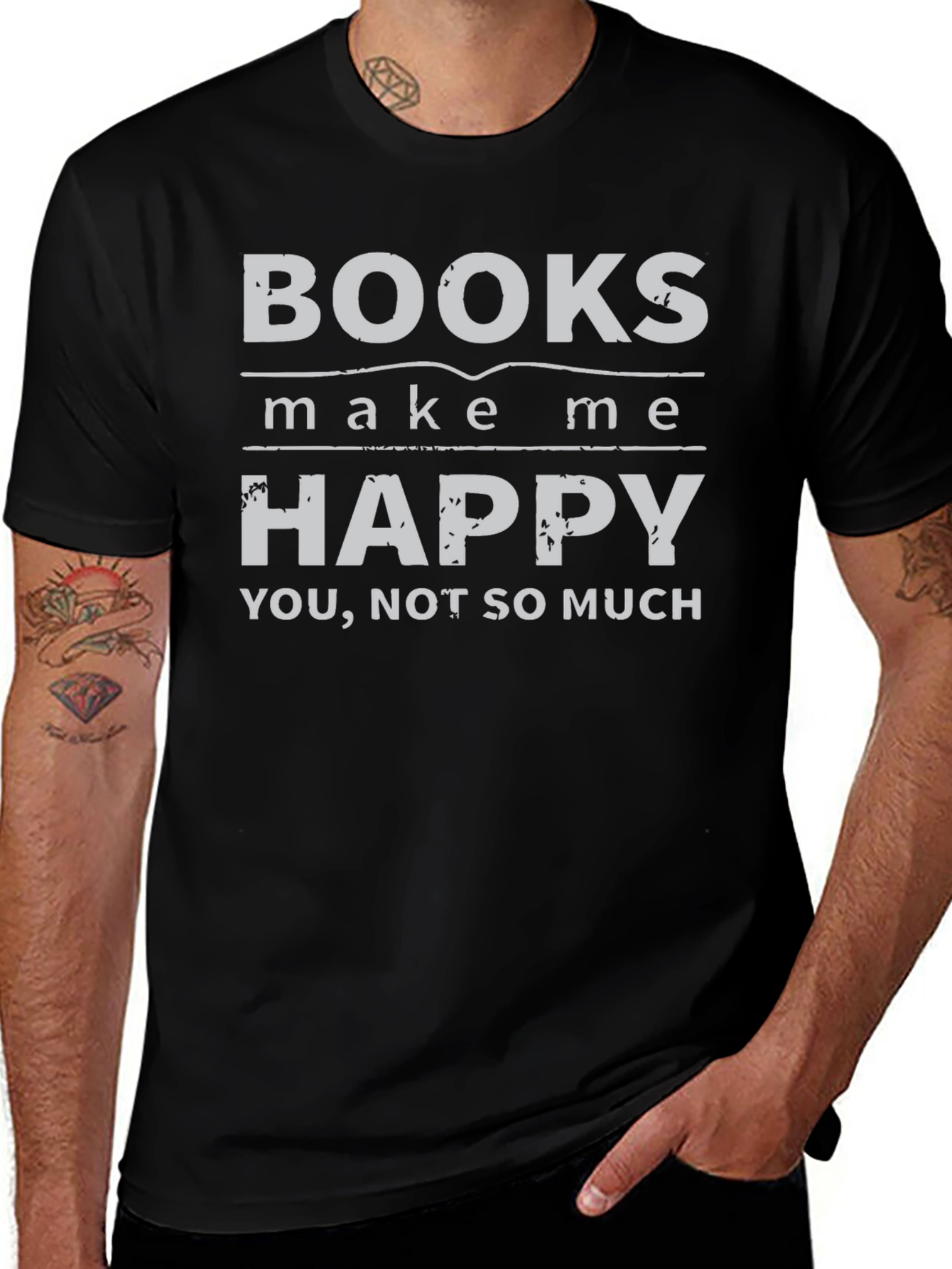 Funny Books Make Me Happy T-Shirt
