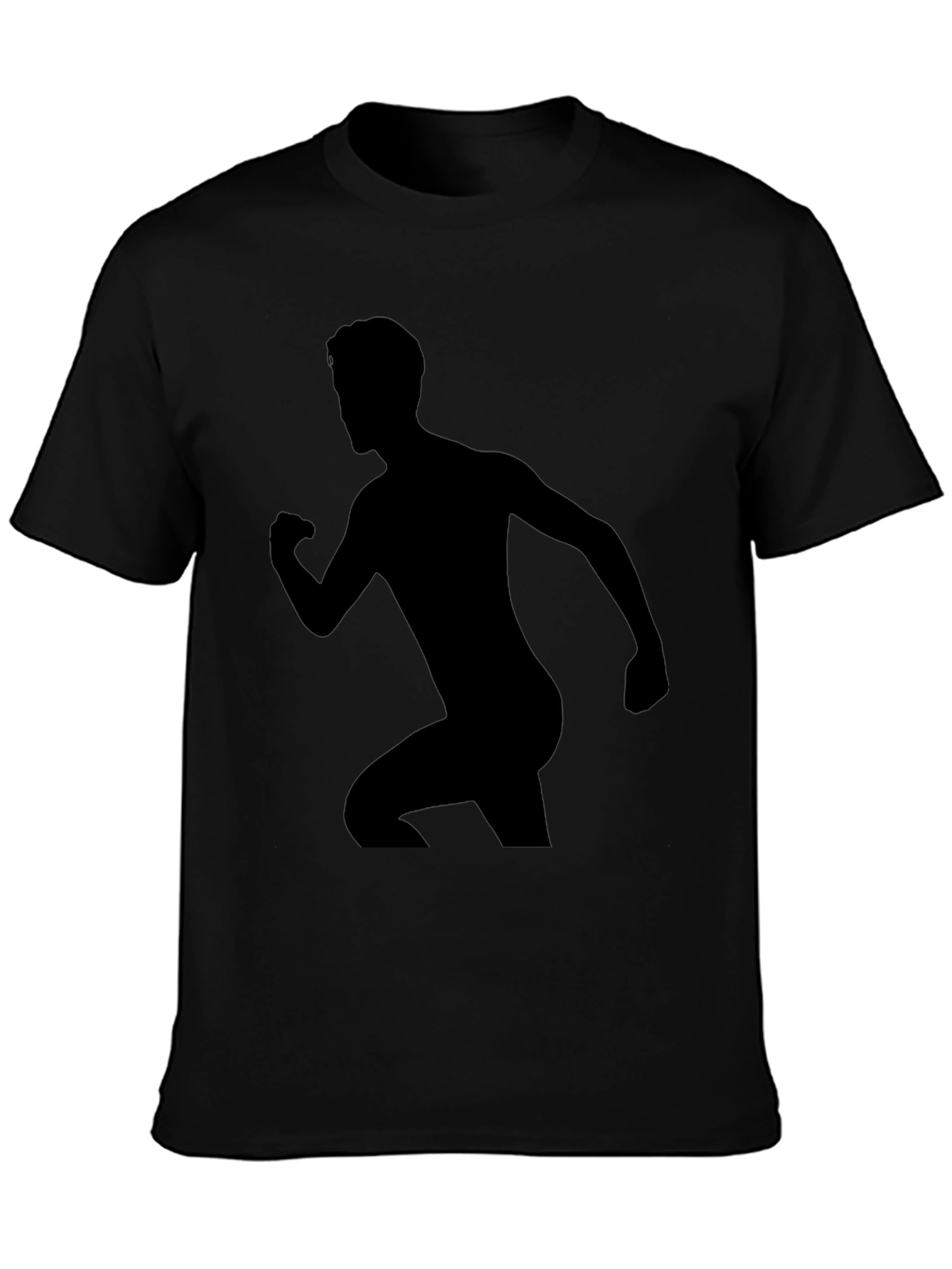 Silhouette Runner Graphic Black T-Shirt
