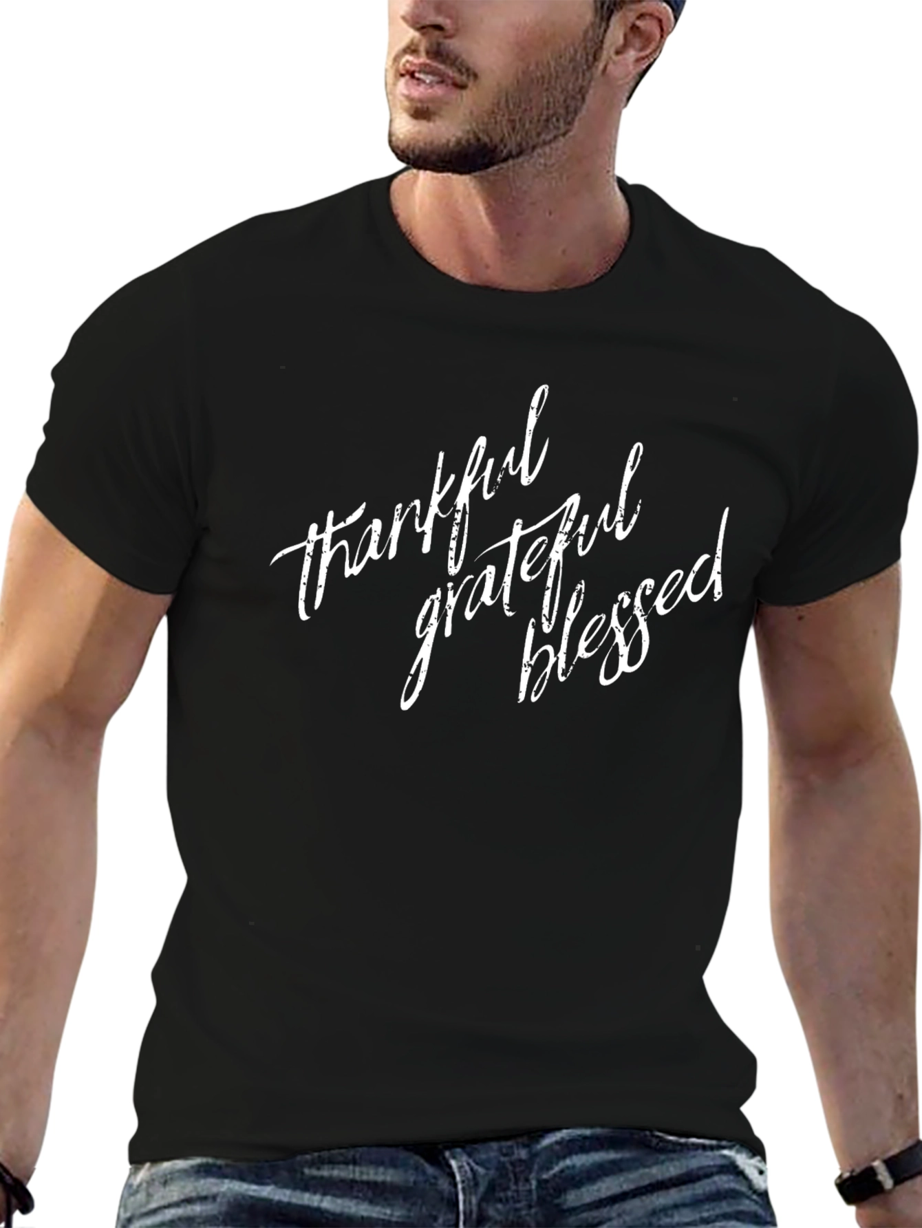 Thankful Grateful Blessed Graphic Tee
