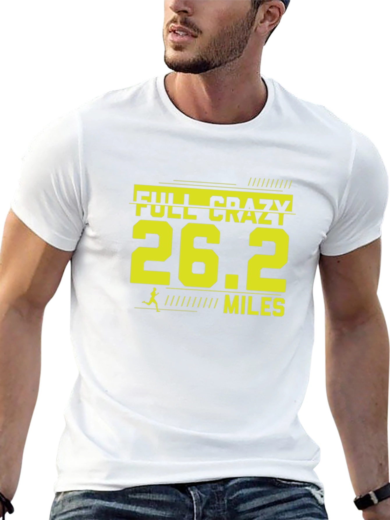 Full Crazy 26.2 Miles Marathon Runner T-Shirt