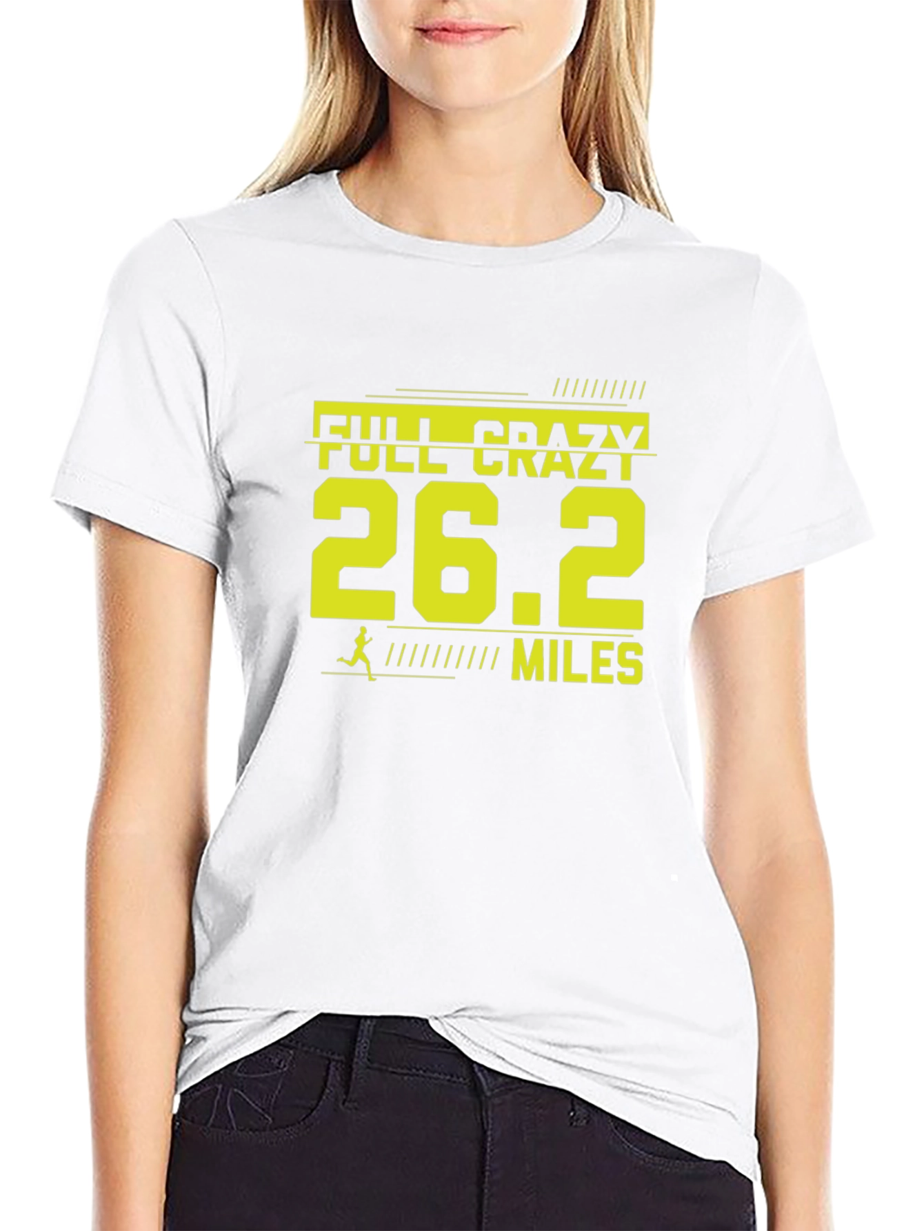 Full Crazy 26.2 Miles Marathon Runner T-Shirt