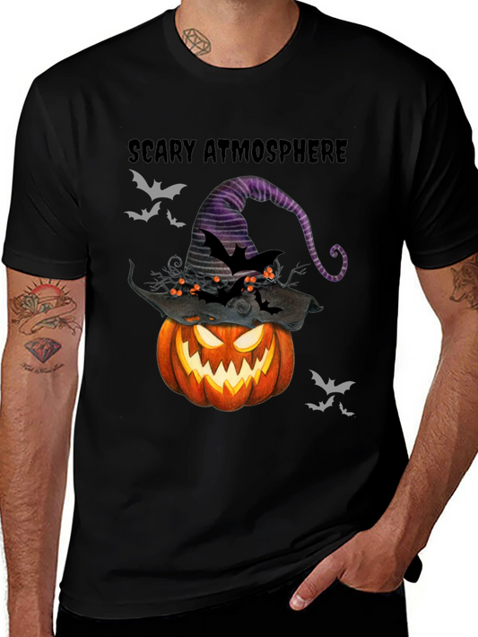 Scary Atmosphere Halloween Pumpkin T-Shirt
