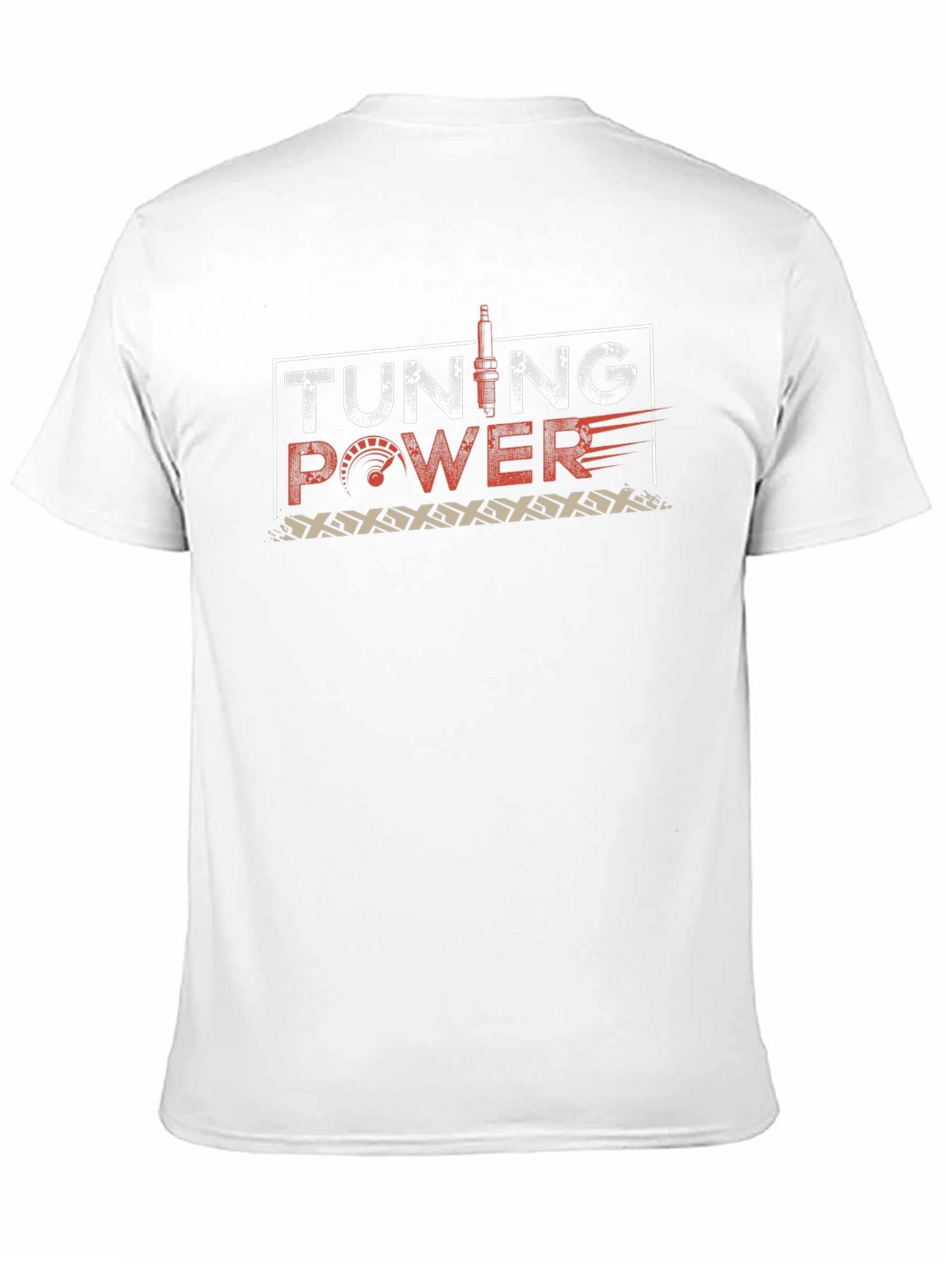 Tuning Power Graphic Print Black T-Shirt