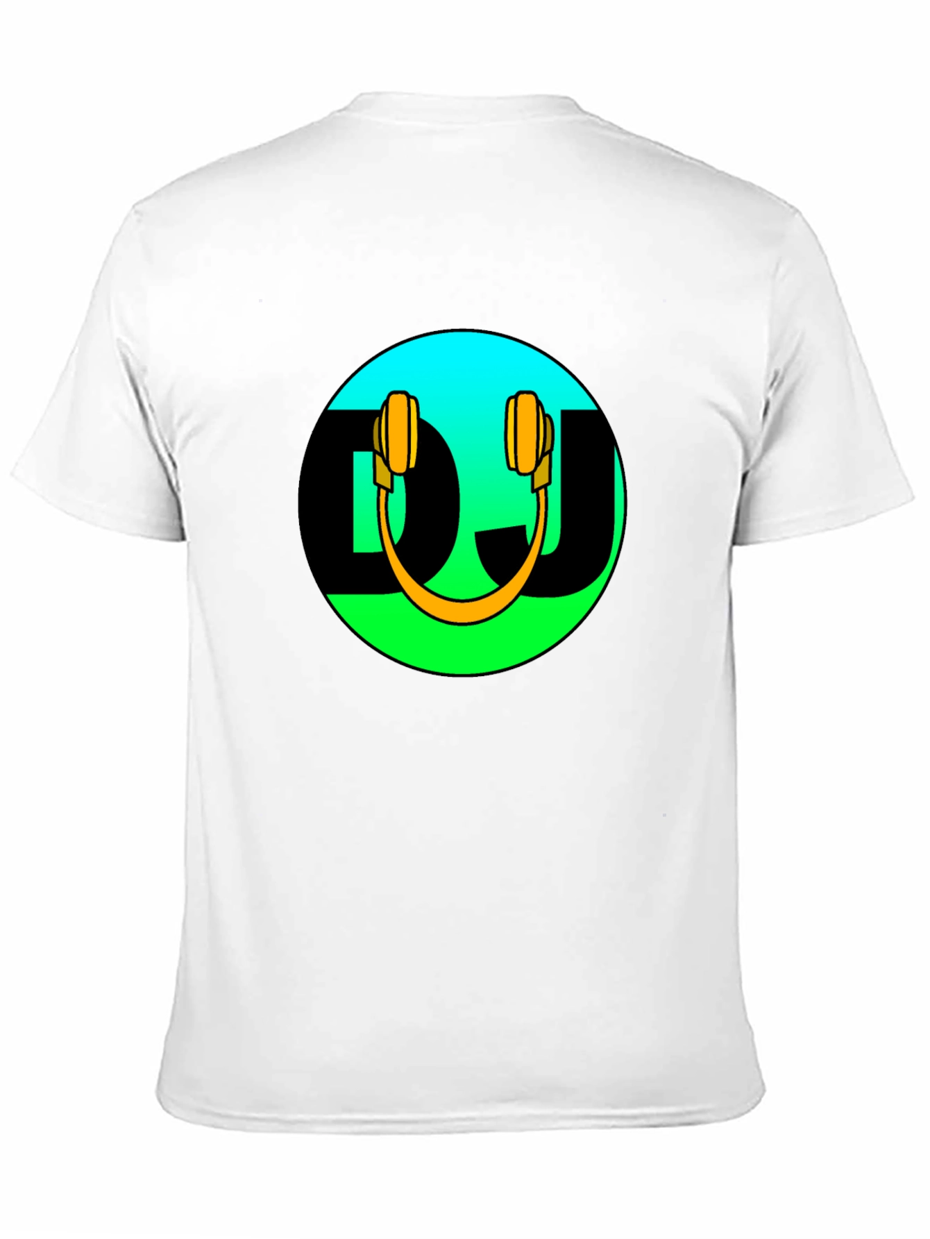 DJ Headphones Graphic Black T-Shirt