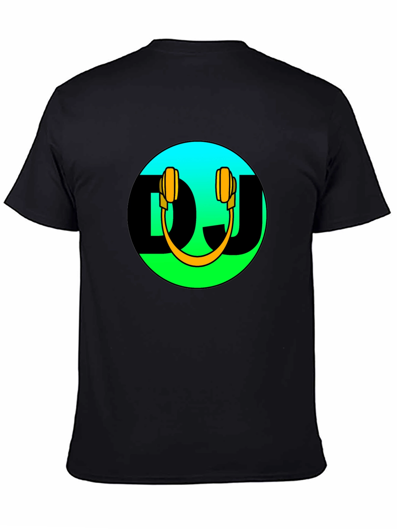 DJ Headphones Graphic Black T-Shirt
