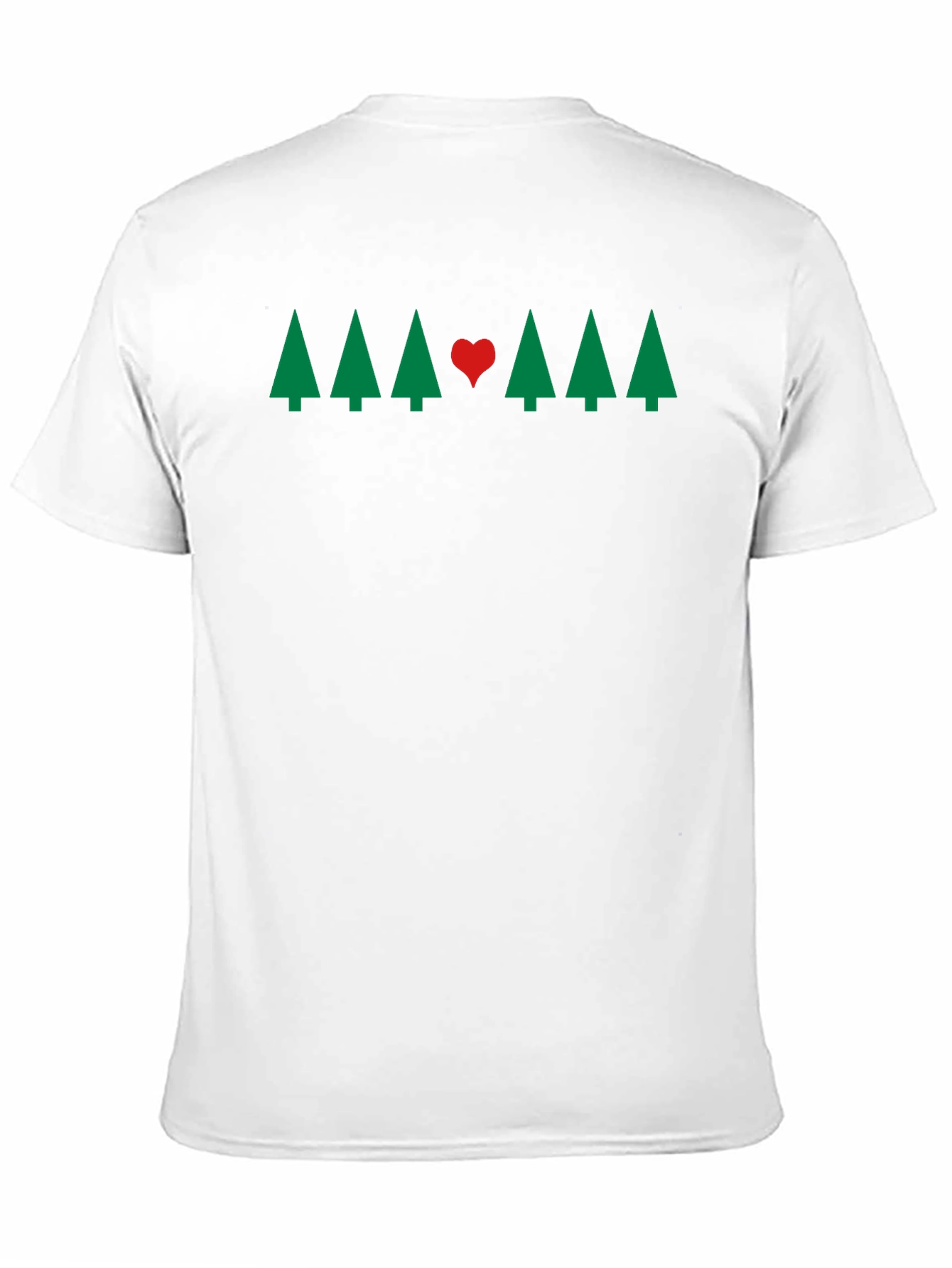 Holiday Tree & Heart Graphic Tee - Christmas Love