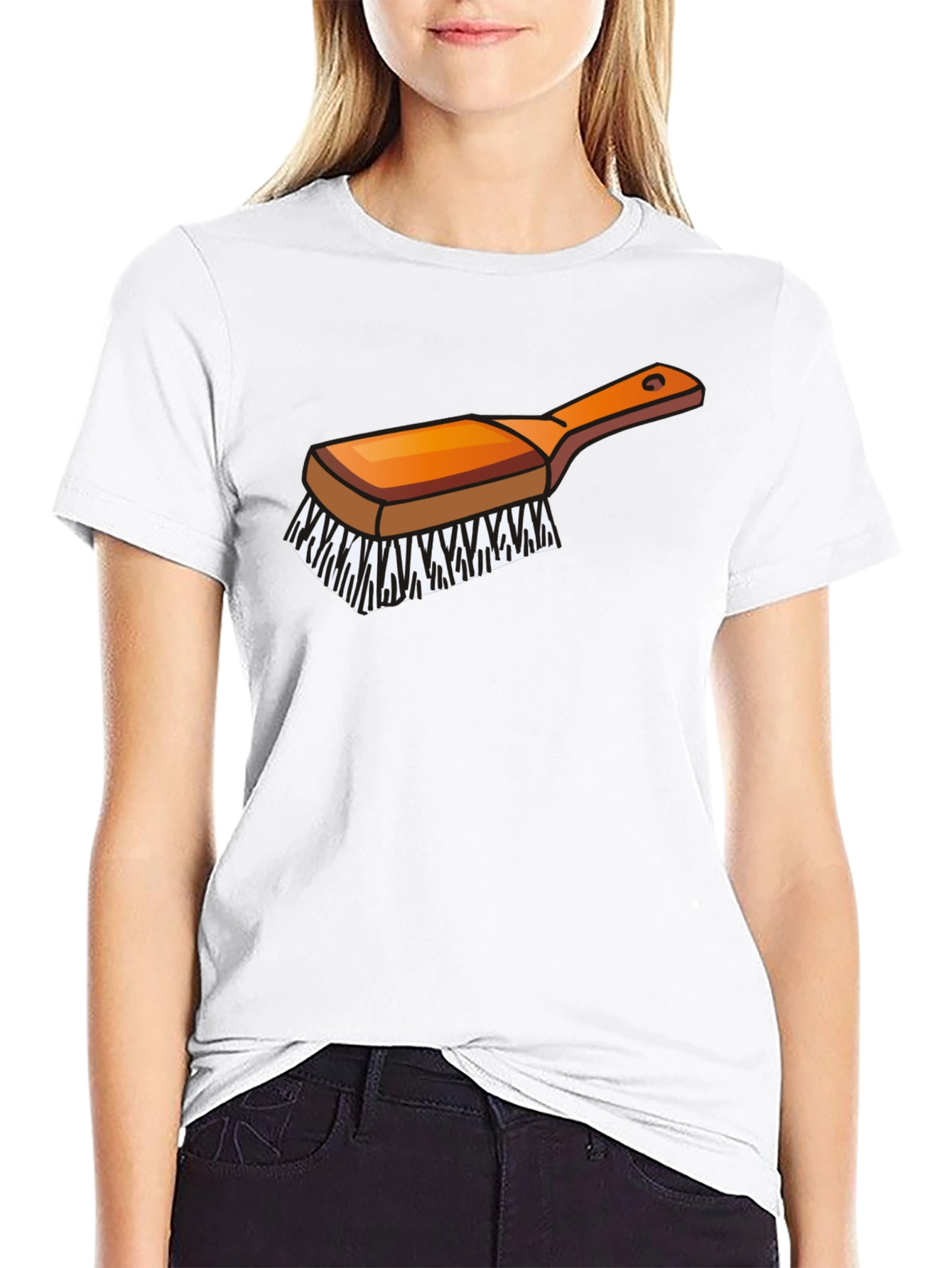 Novelty Brush Graphic T-Shirt