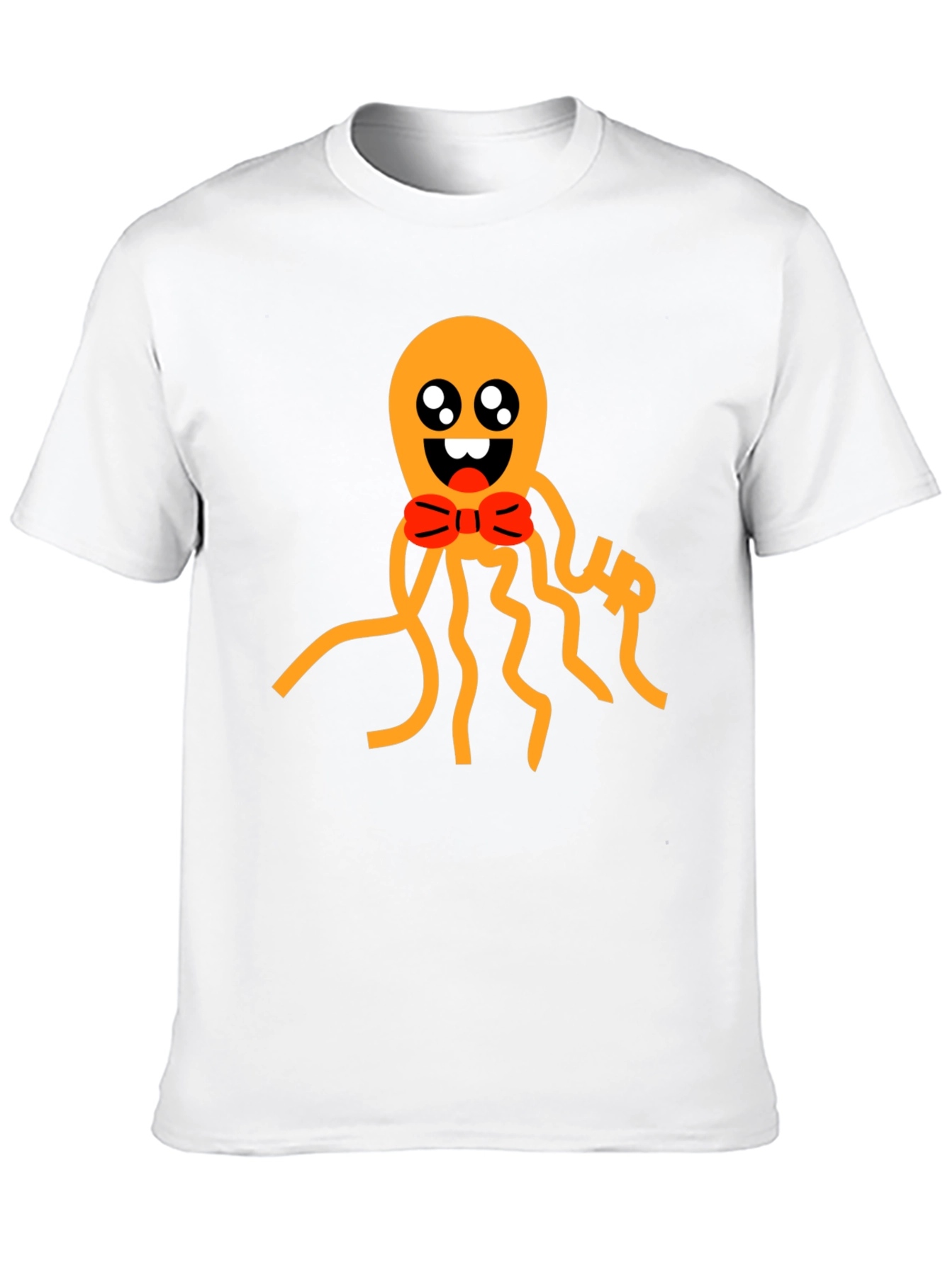 Cute Octopus Graphic Tee - Black Cotton Shirt