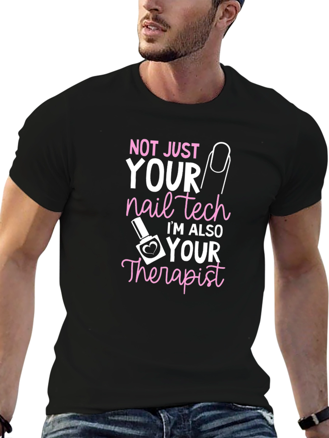 Nail Tech Therapist Graphic T-Shirt
