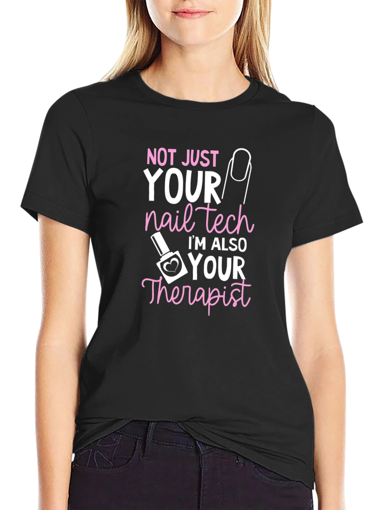 Nail Tech Therapist Graphic T-Shirt