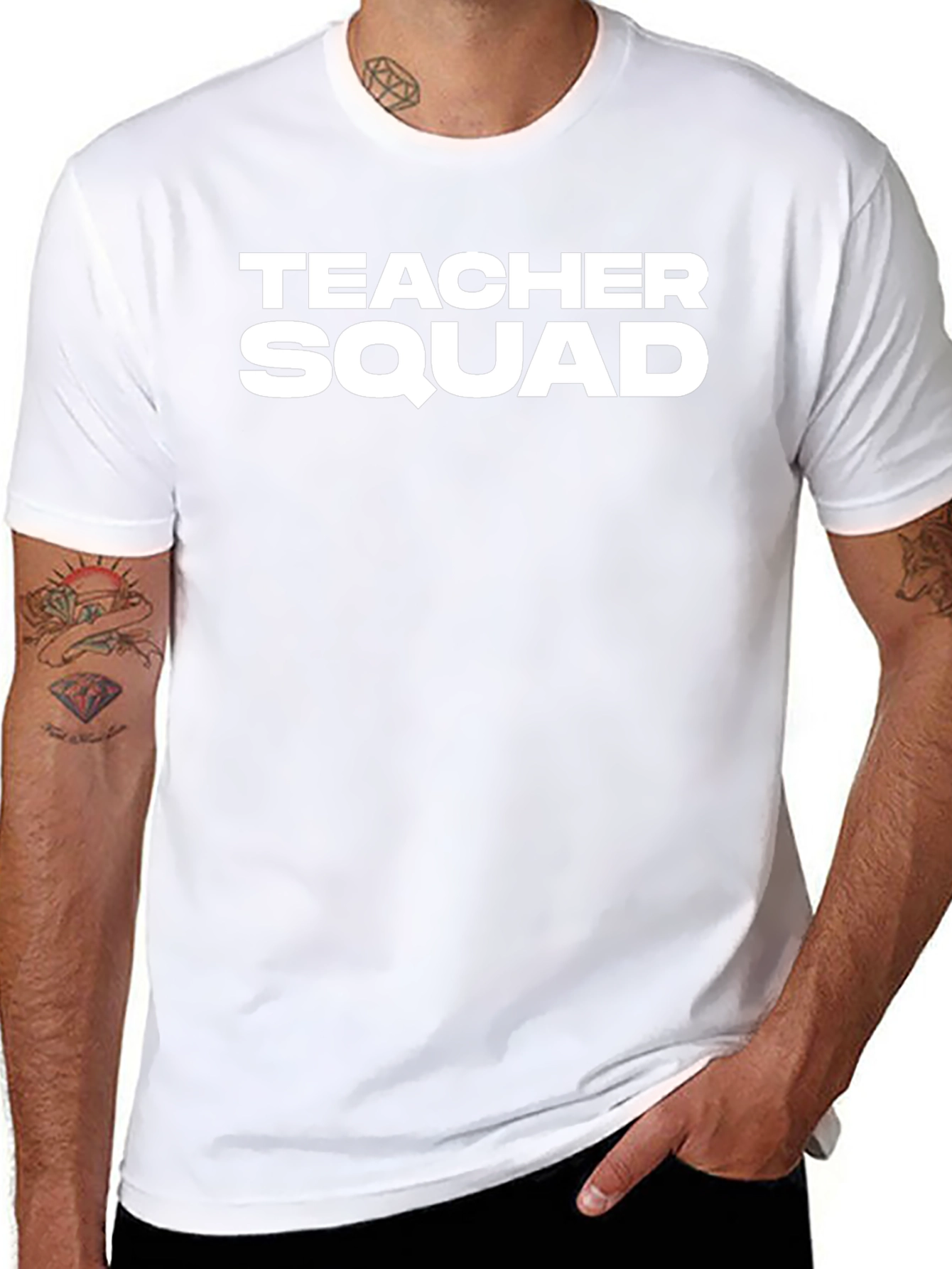Teacher Squad Crewneck T-Shirt