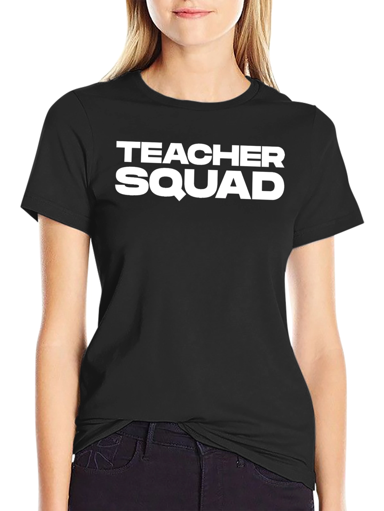 Teacher Squad Crewneck T-Shirt