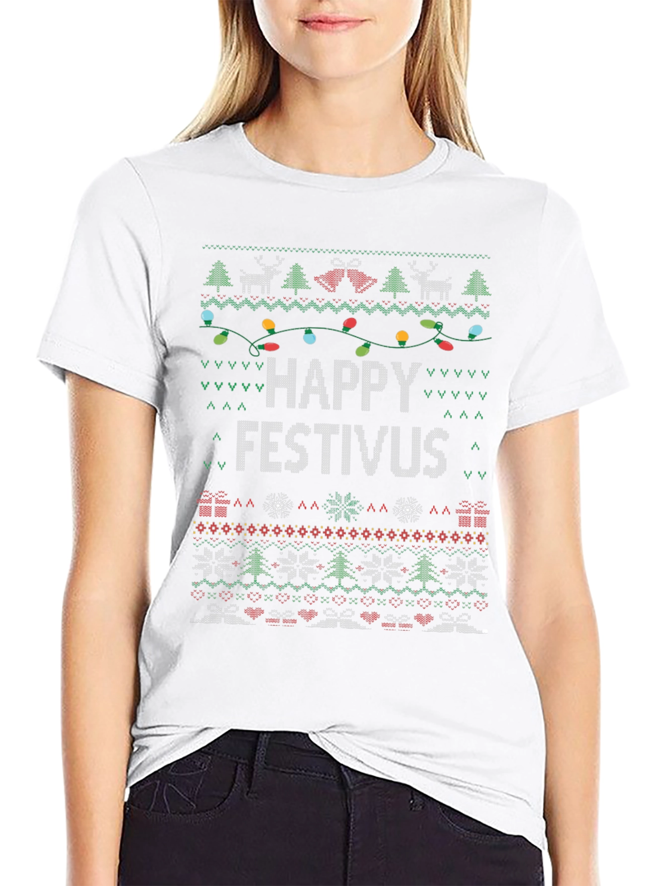 Happy Festivus Ugly Christmas Sweater T-Shirt