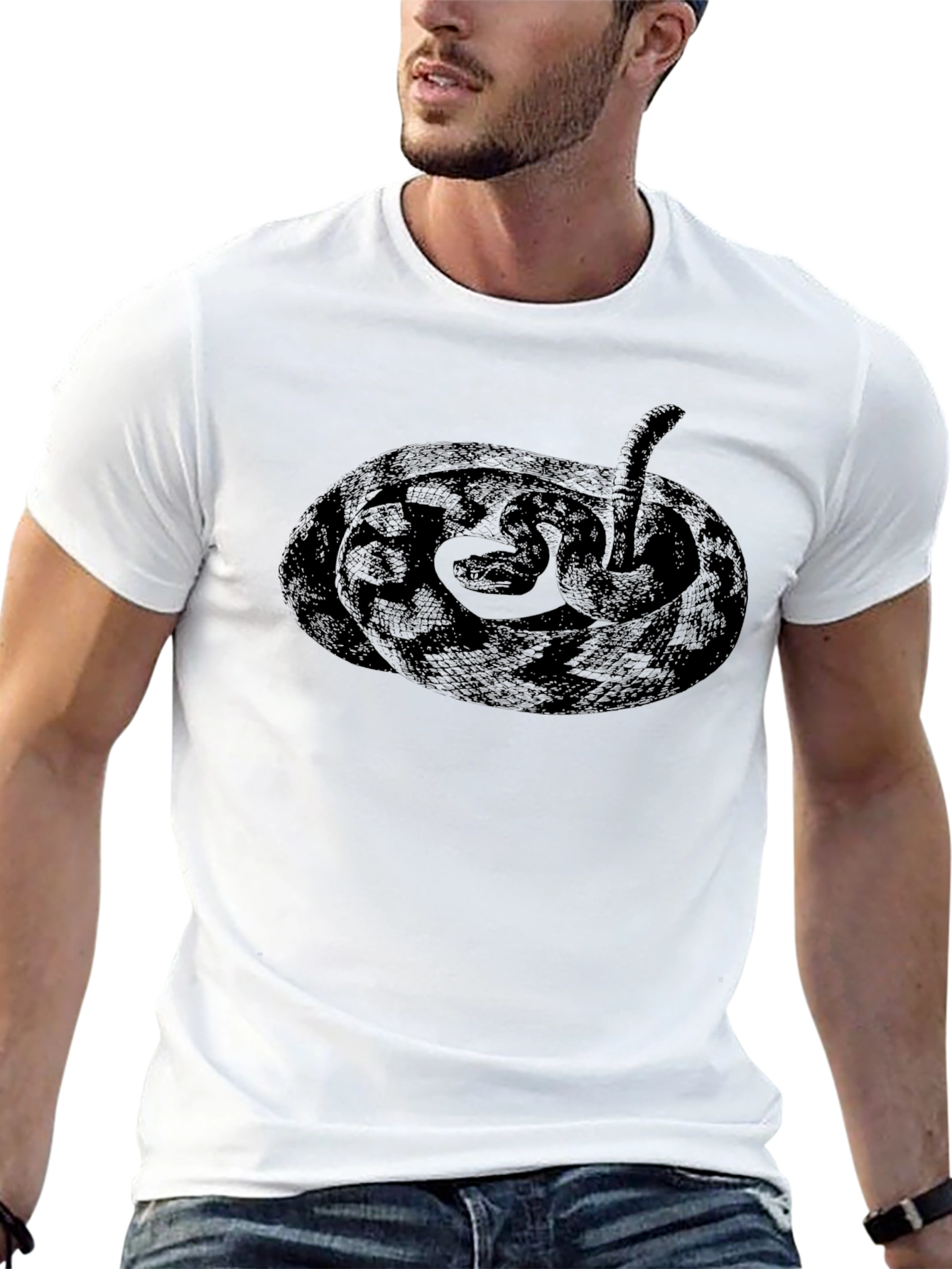 Snake Graphic Tee - Cool Design Soft Cotton