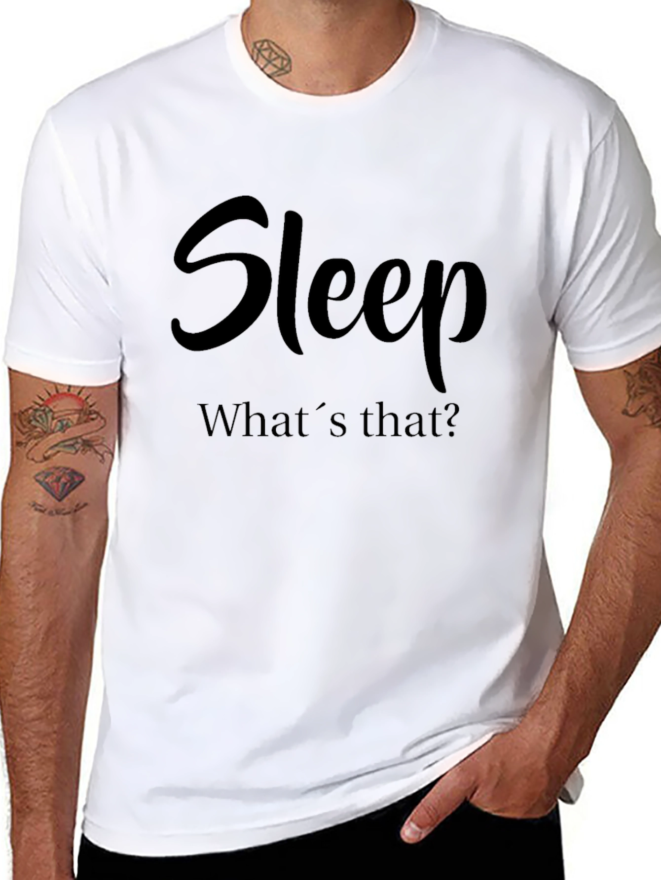 Funny Sleep Deprived T-Shirt - Whats That?