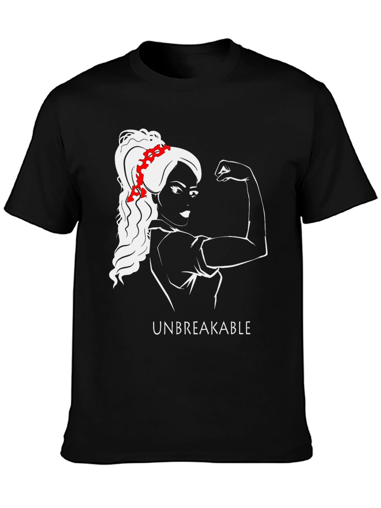 Unbreakable Graphic Tee - Empowering Woman T-Shirt