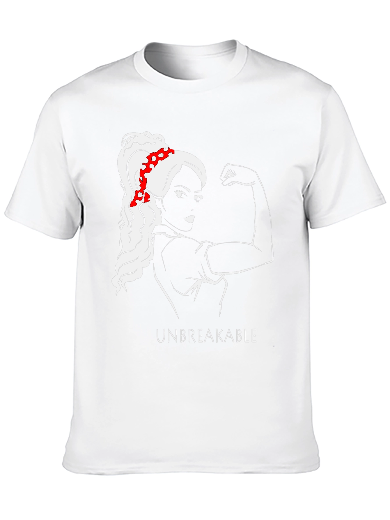 Unbreakable Graphic Tee - Empowering Woman T-Shirt