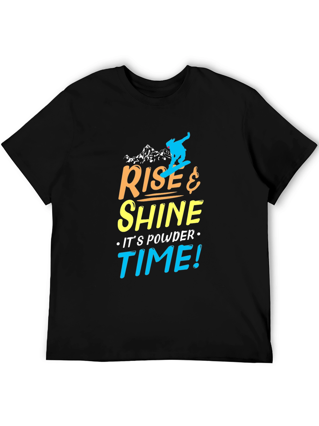 Rise & Shine Powder Time Graphic T-Shirt
