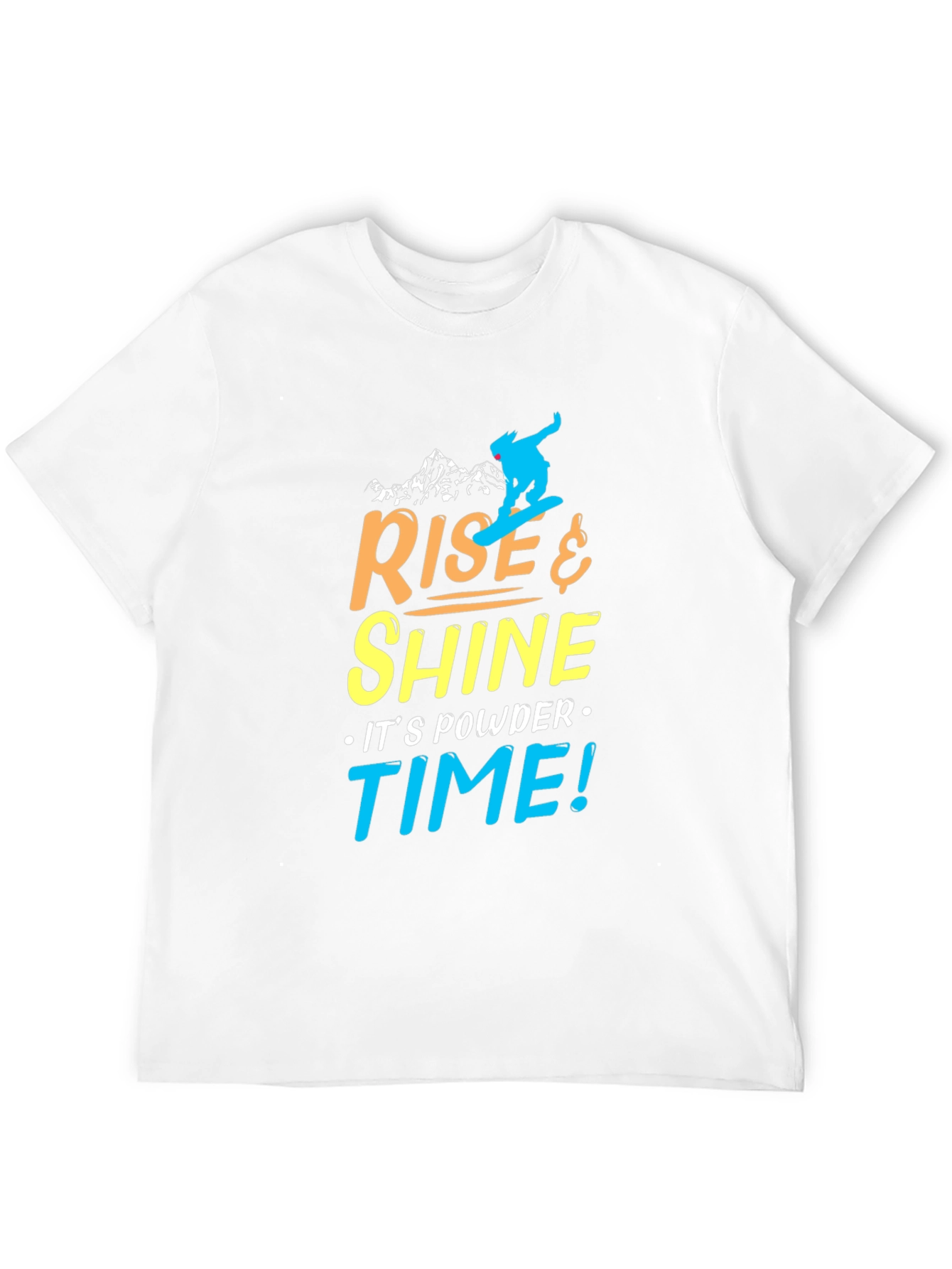 Rise & Shine Powder Time Graphic T-Shirt