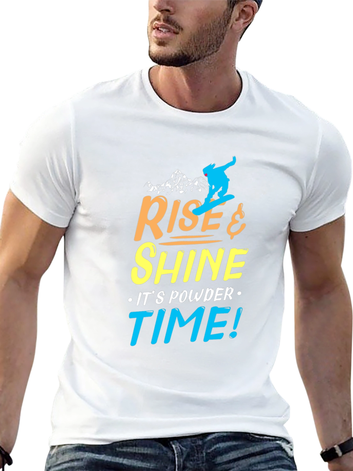 Rise & Shine Powder Time Graphic T-Shirt
