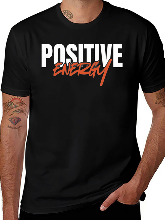 Positive Energy Black Graphic Tee Shirt
