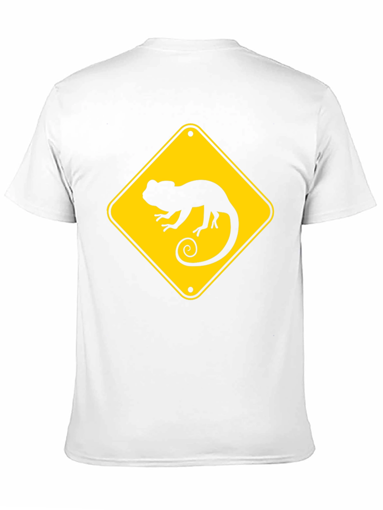 Chameleon Crossing T-Shirt - Black Crew Neck Tee