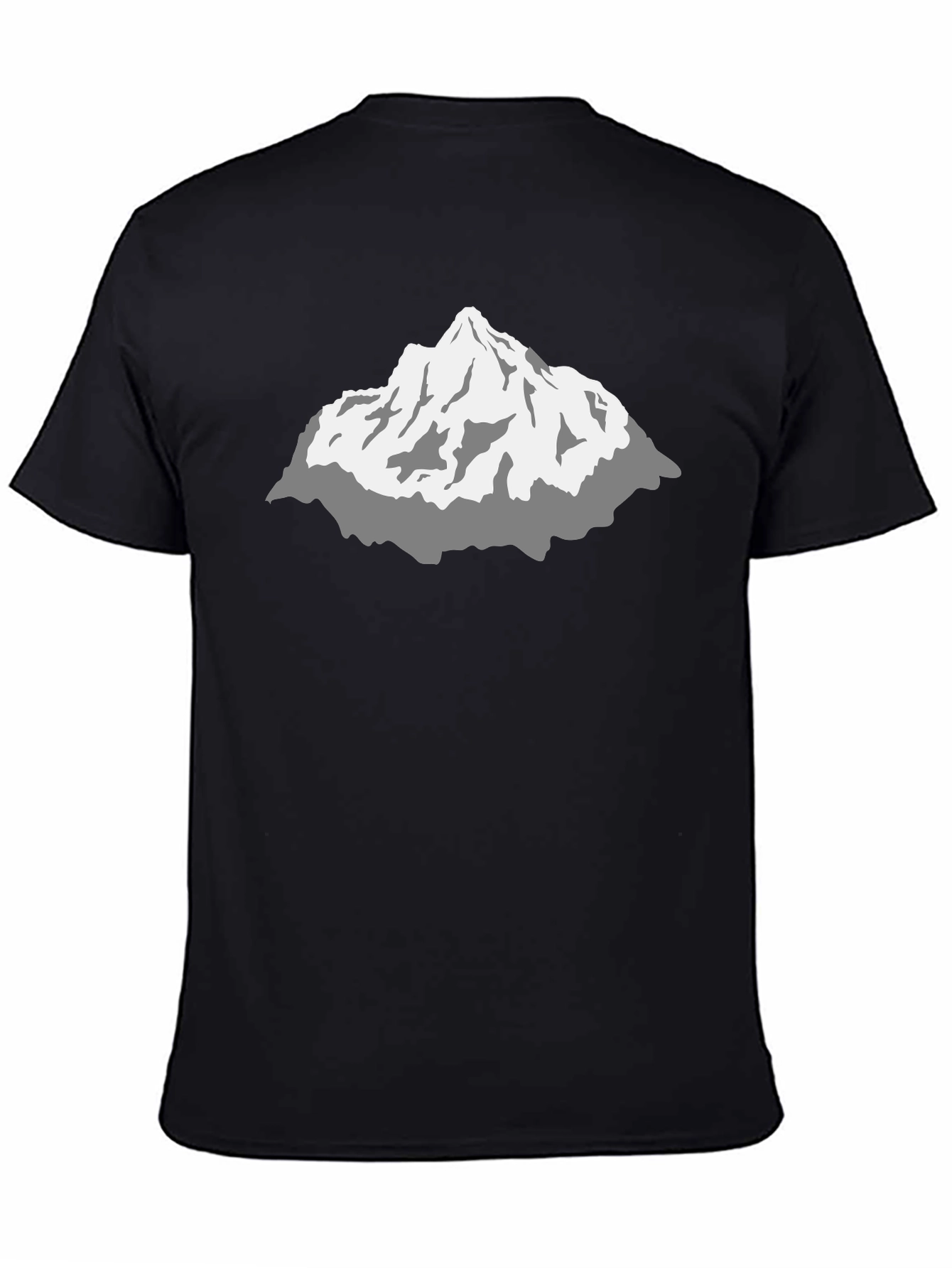Mountain Graphic Black T-Shirt - Stylish Peak Design