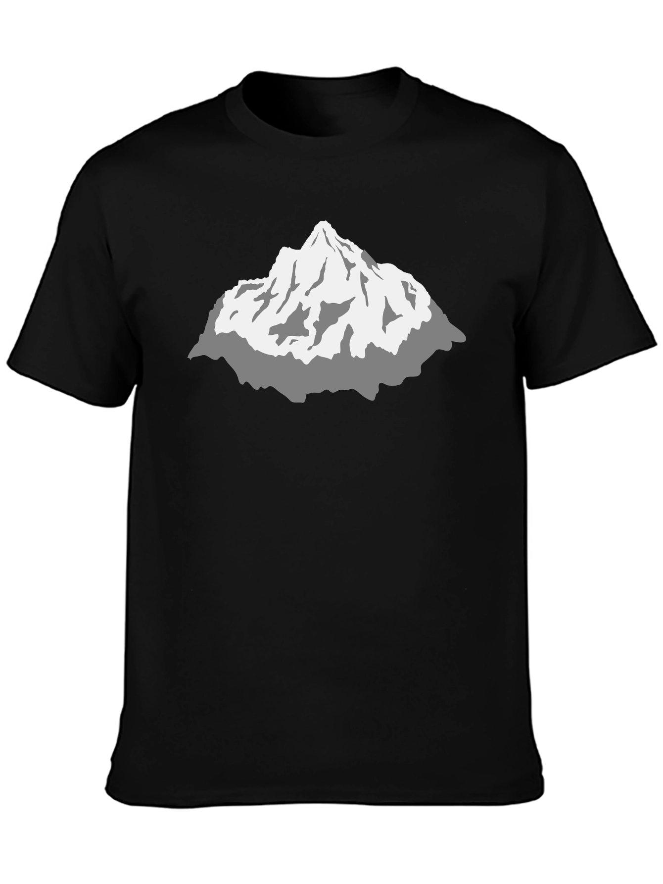 Mountain Graphic Black T-Shirt - Stylish Peak Design