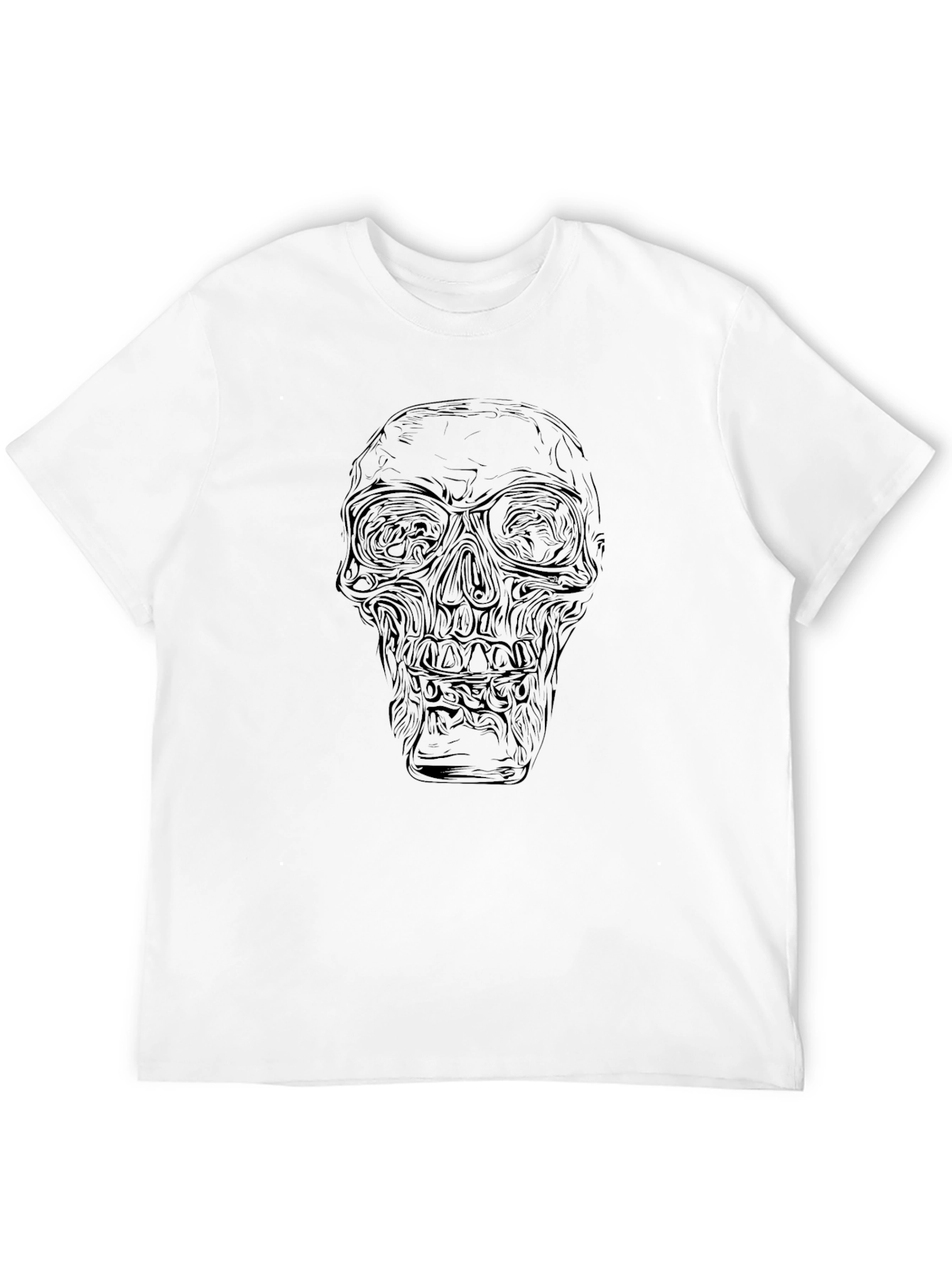 Skull Graphic T-Shirt - Mens Black Tee