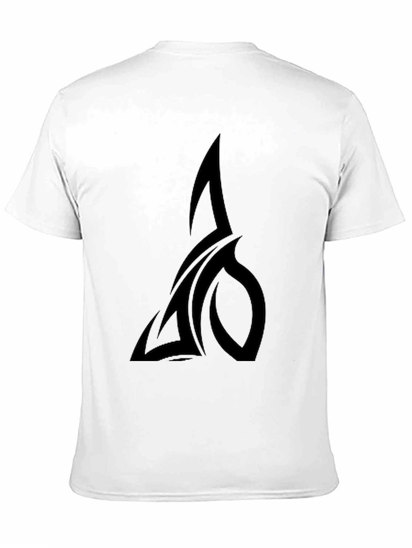 Black T-Shirt with Tribal Design