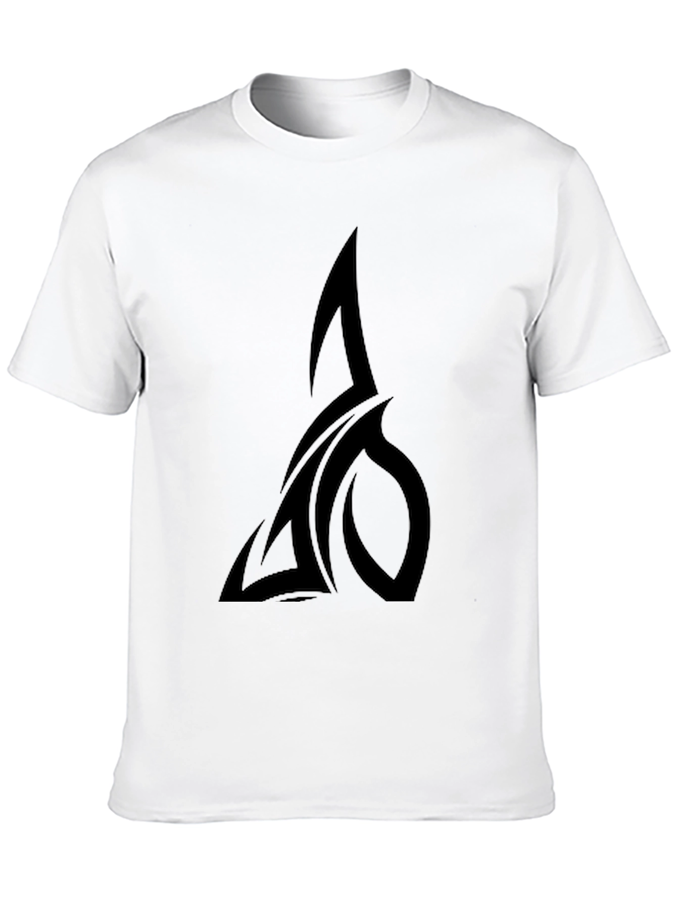 Black T-Shirt with Tribal Design