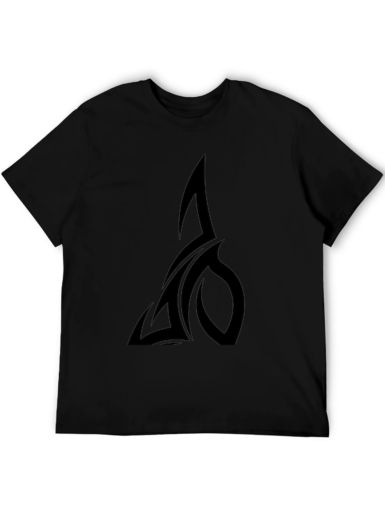Black T-Shirt with Tribal Design
