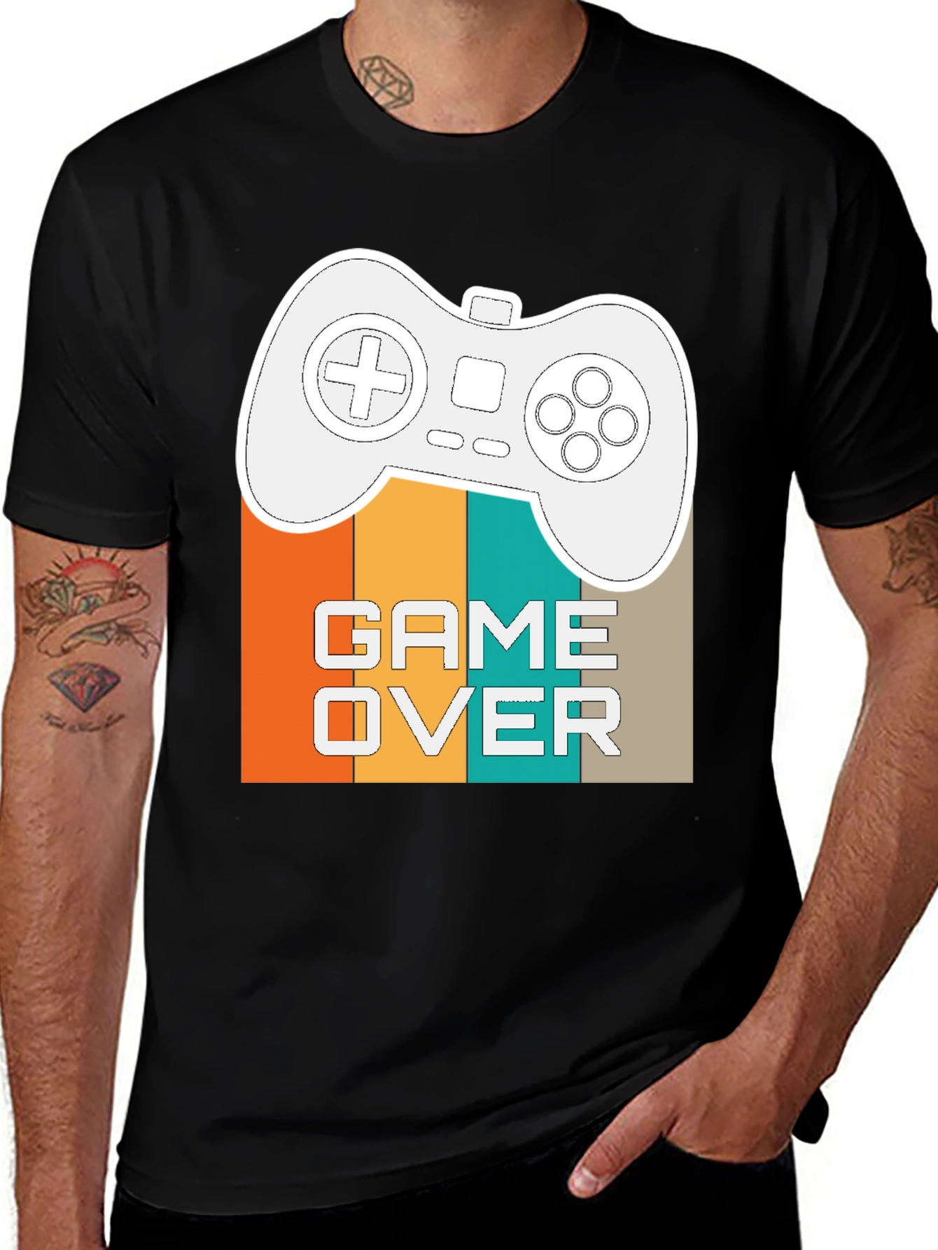 Retro Gamer T-Shirt - Game Over Design