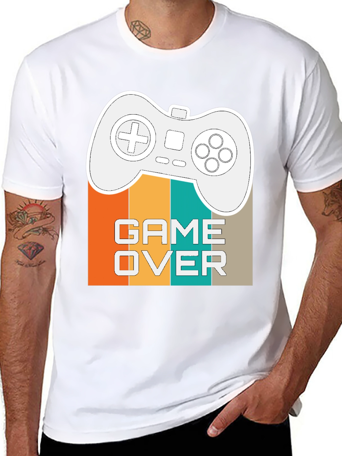 Retro Gamer T-Shirt - Game Over Design