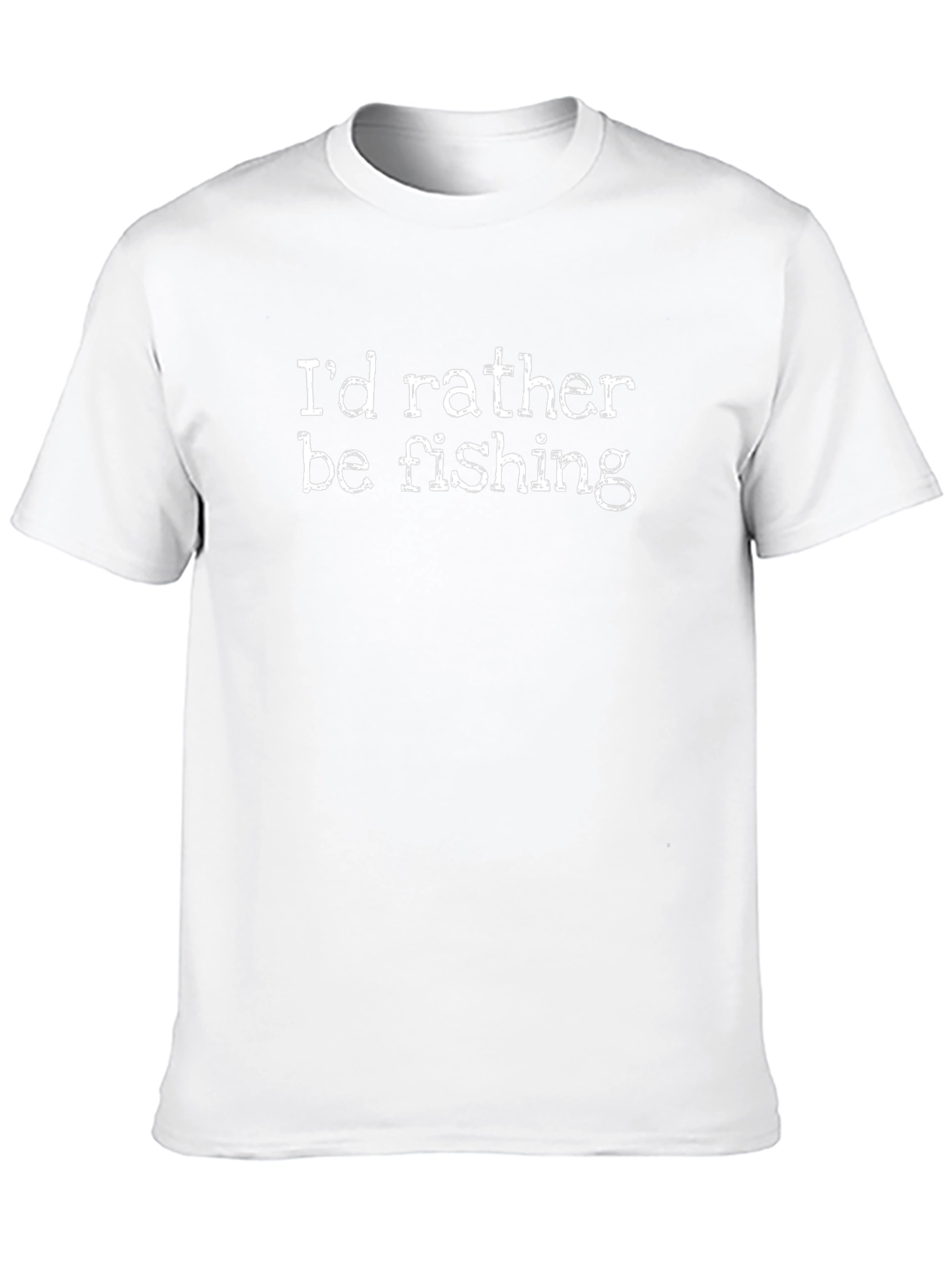 Id Rather Be Fishing Black T-Shirt