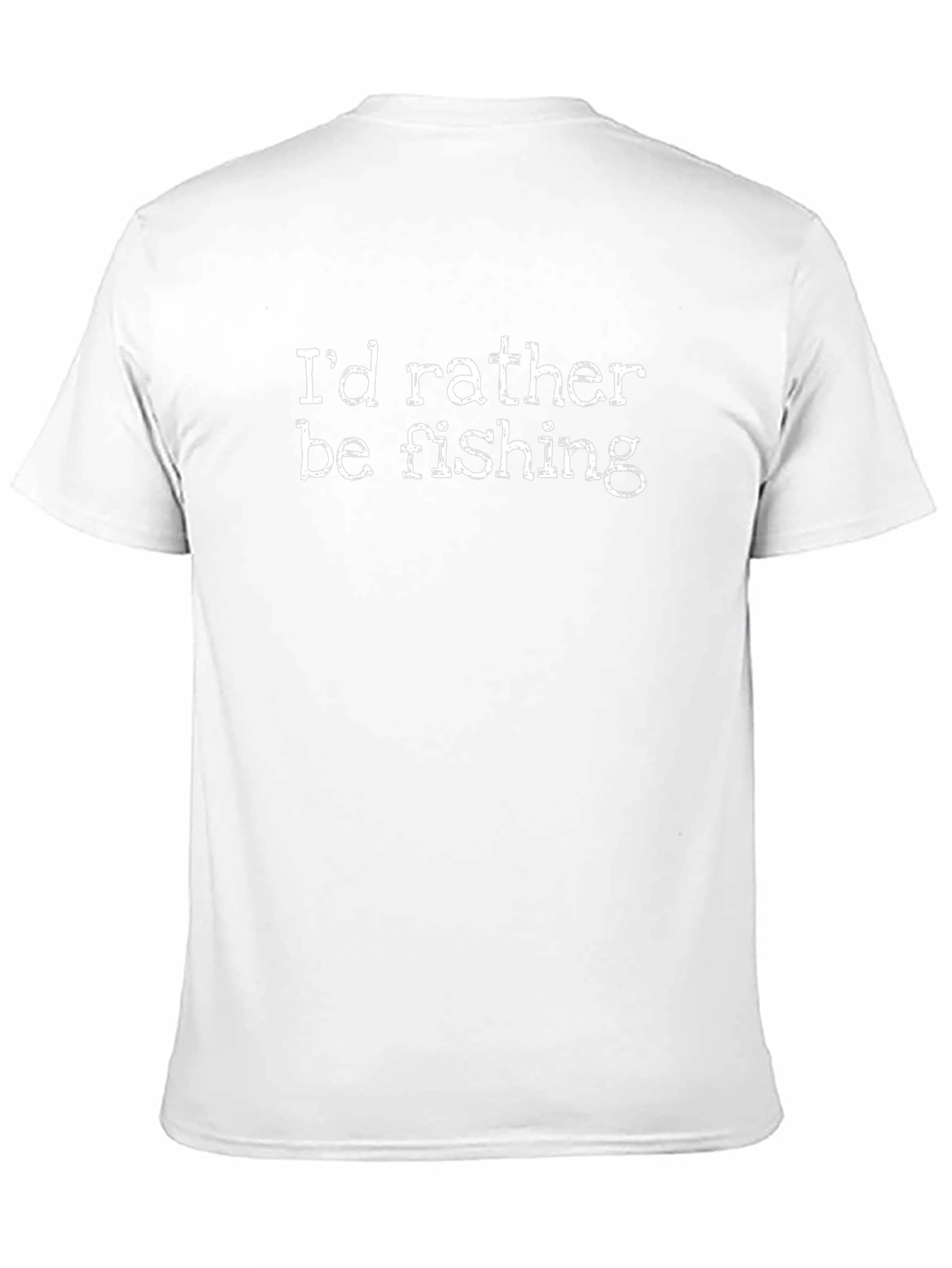 Id Rather Be Fishing Black T-Shirt
