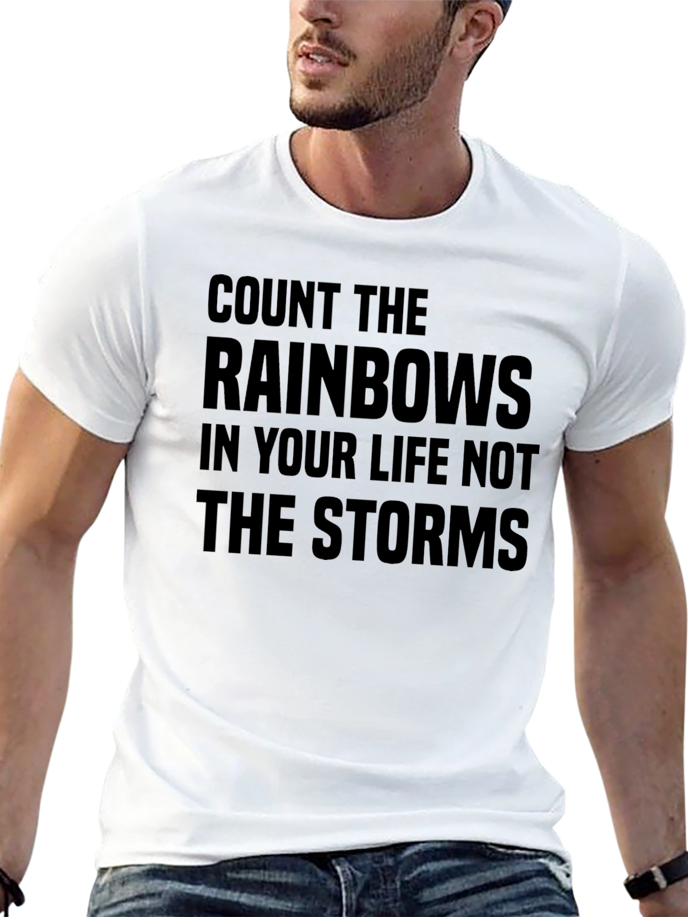 Inspirational Rainbows & Storms Graphic T-Shirt