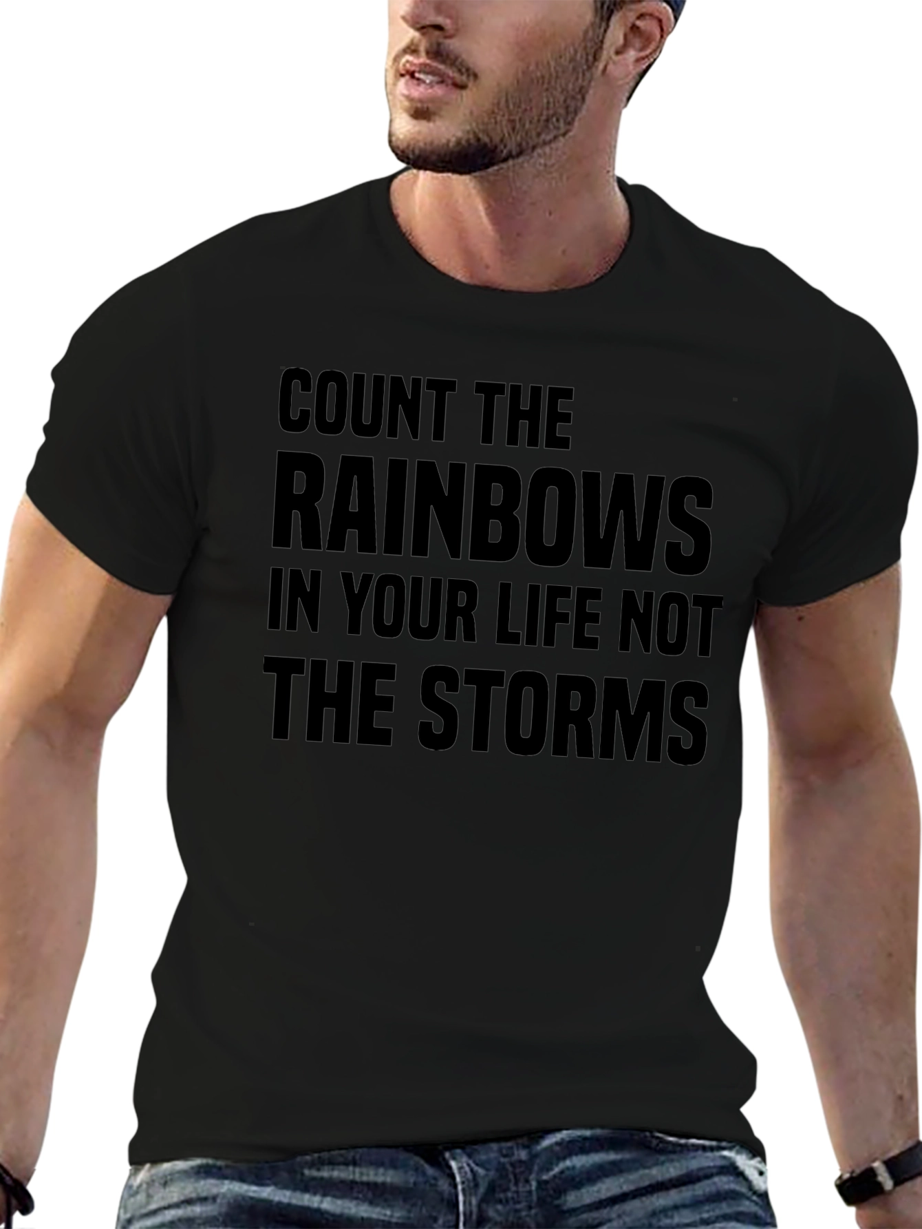 Inspirational Rainbows & Storms Graphic T-Shirt