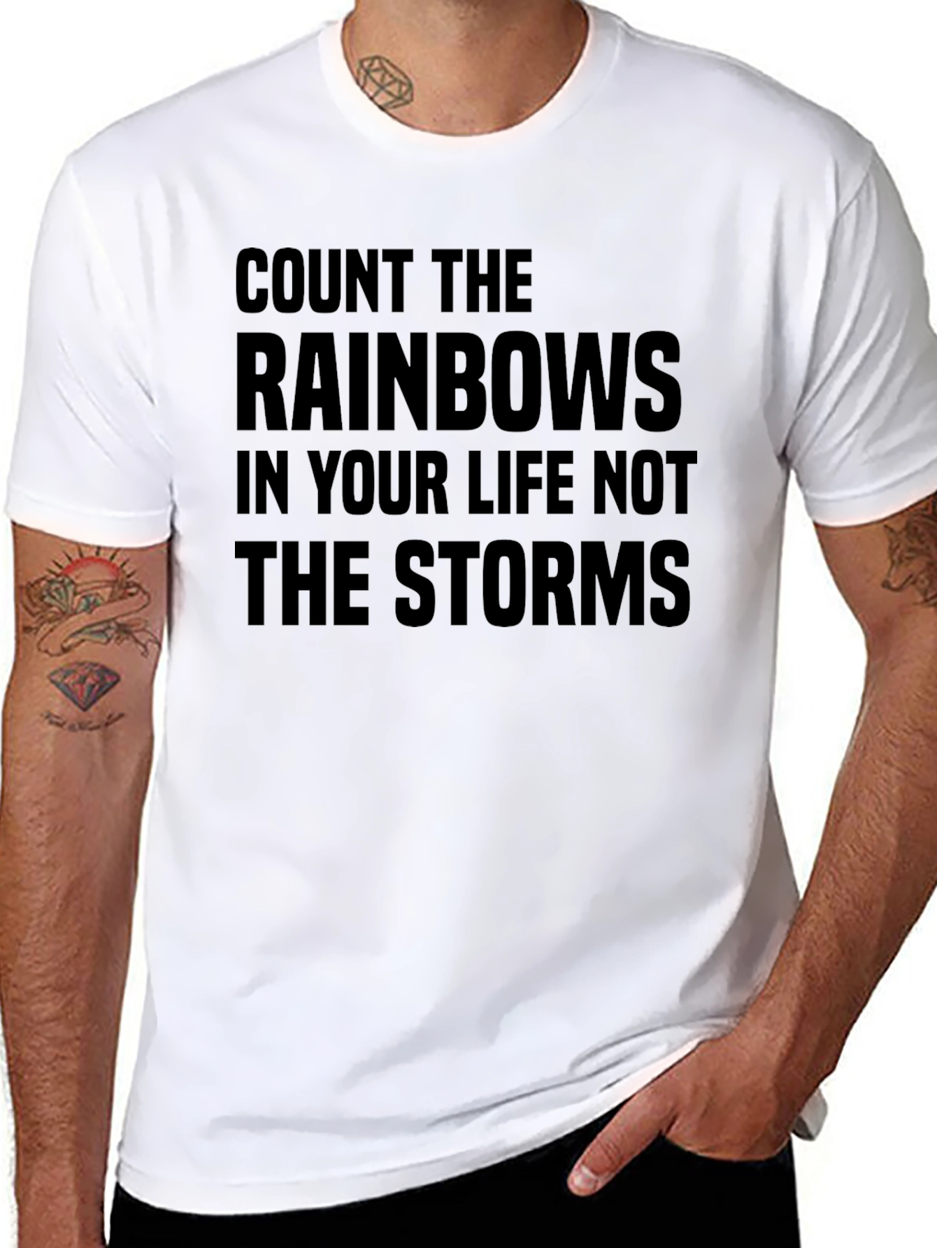 Inspirational Rainbows & Storms Graphic T-Shirt