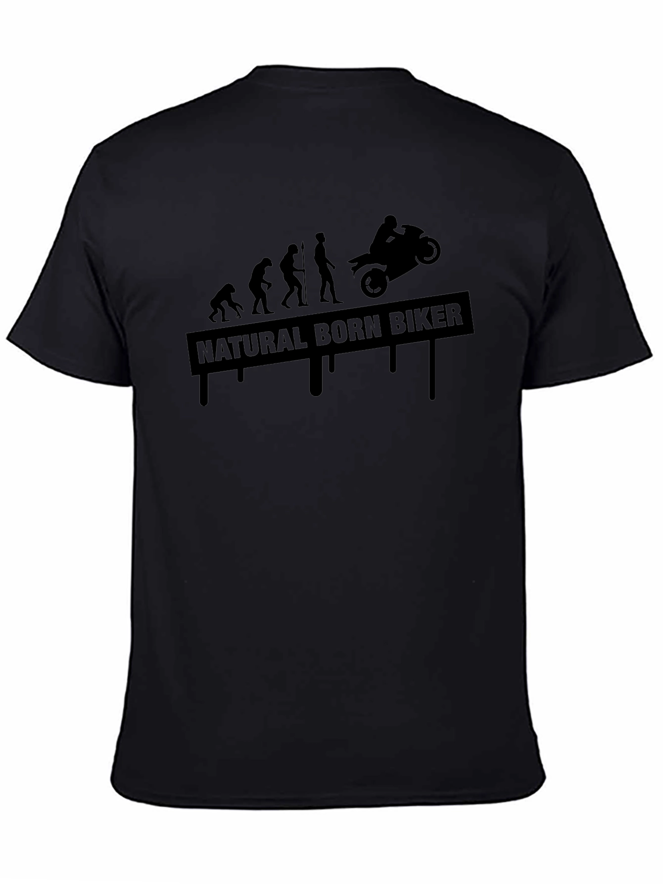 Natural Born Biker Evolution T-Shirt - Black