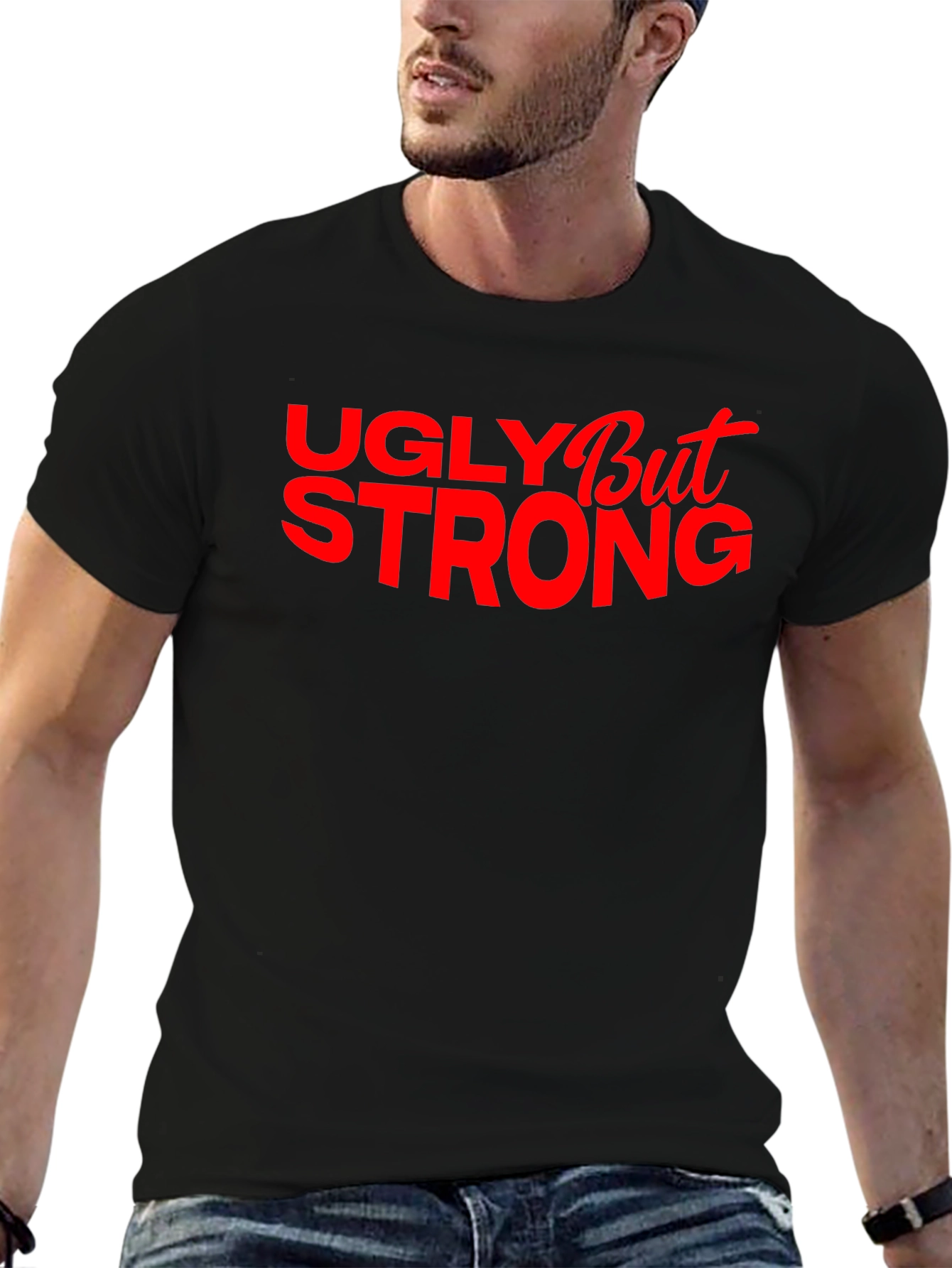 Ugly But Strong Graphic Tee - Mens Black T-Shirt