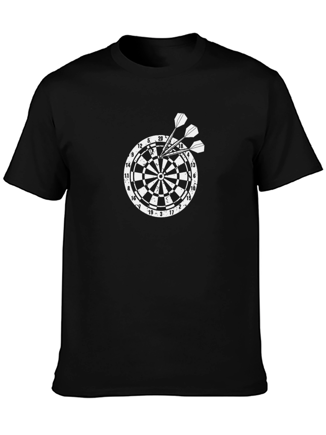 Dartboard Graphic Tee - Mens Black T-Shirt
