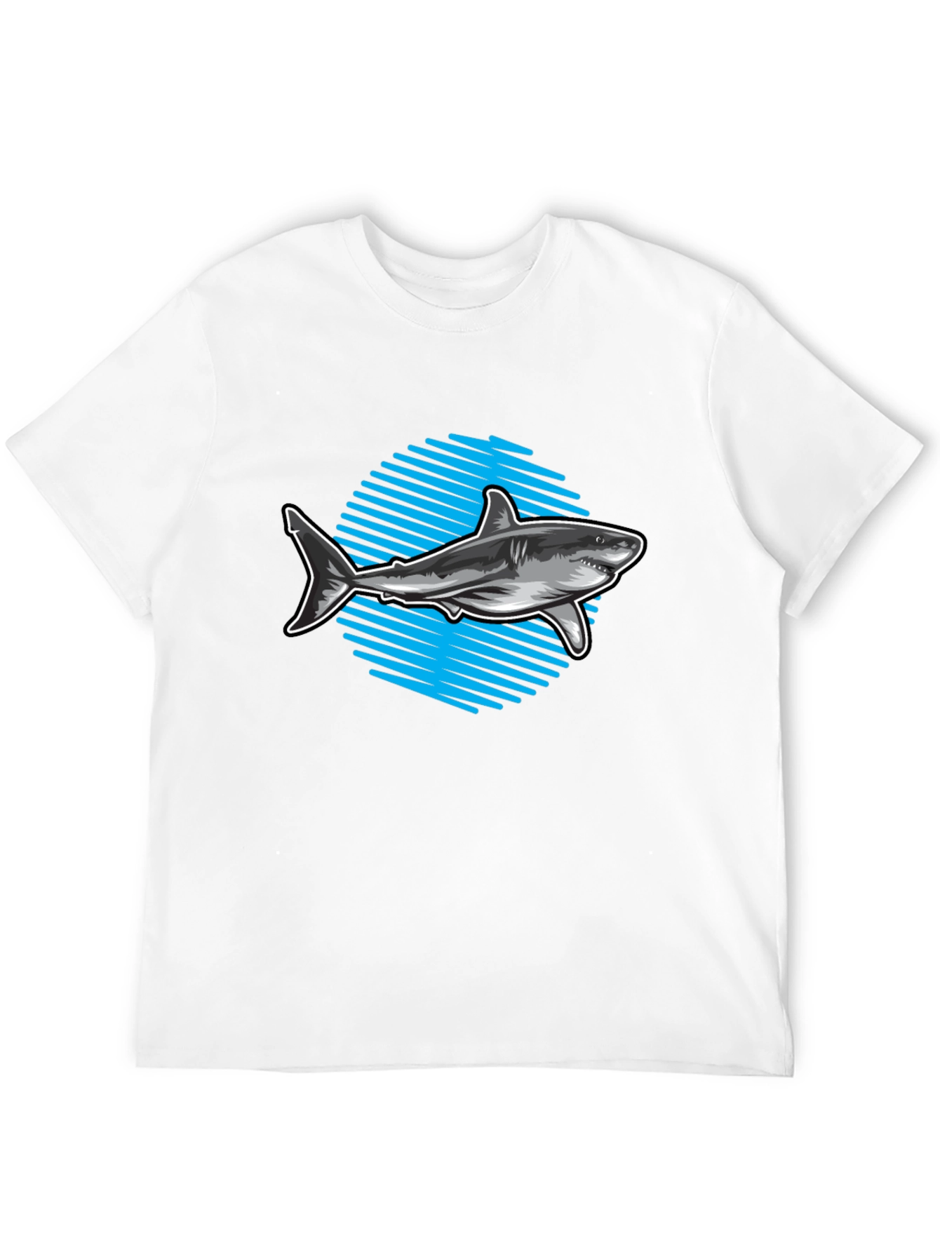 Shark Graphic Tee - Mens Black T-Shirt
