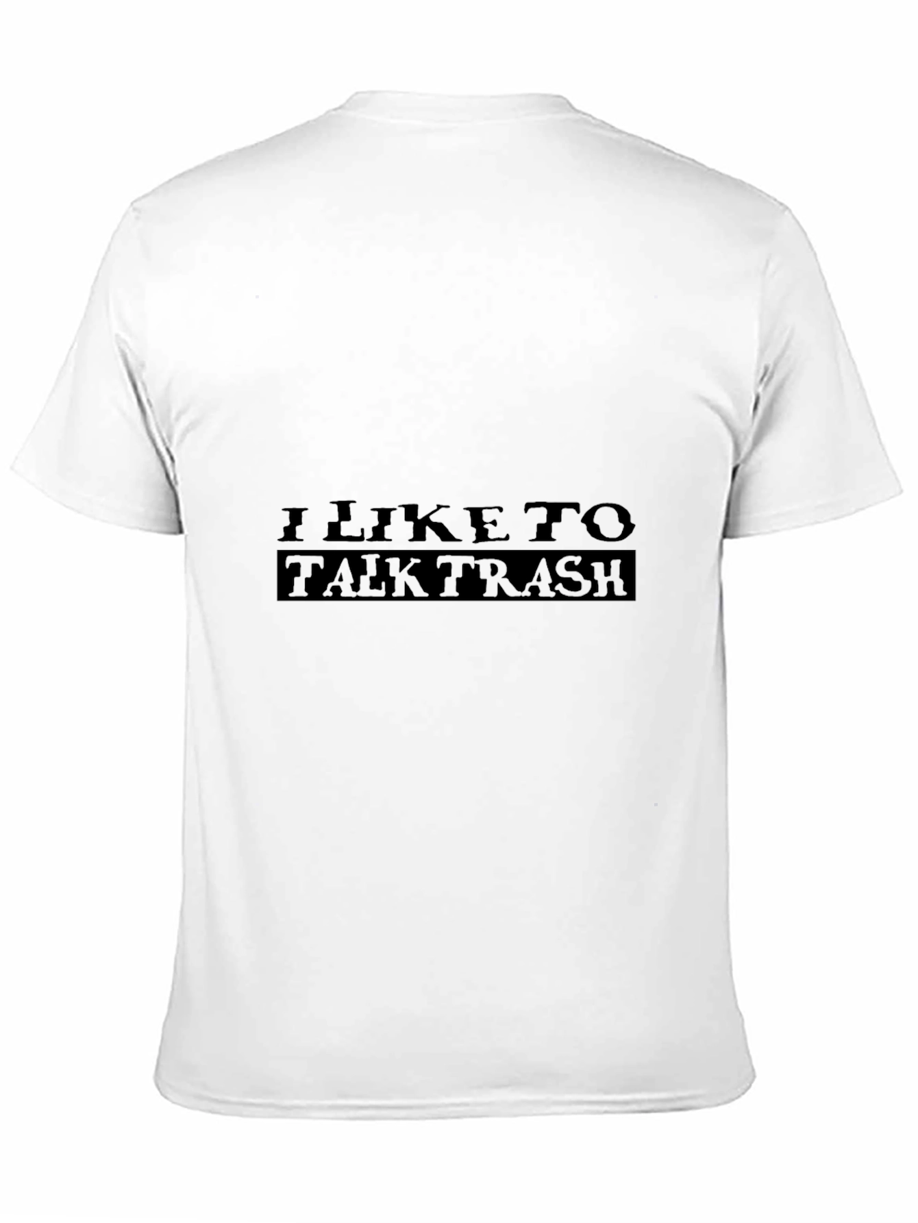 I Like to Talk Trash Graphic Tee - Black
