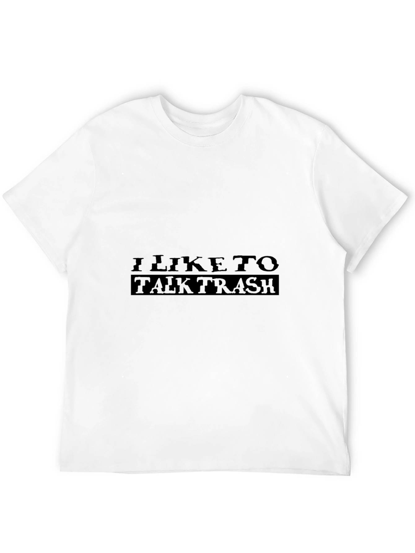 I Like to Talk Trash Graphic Tee - Black
