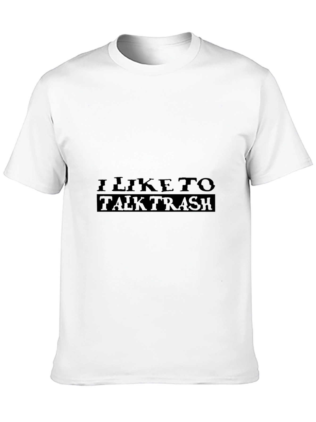I Like to Talk Trash Graphic Tee - Black